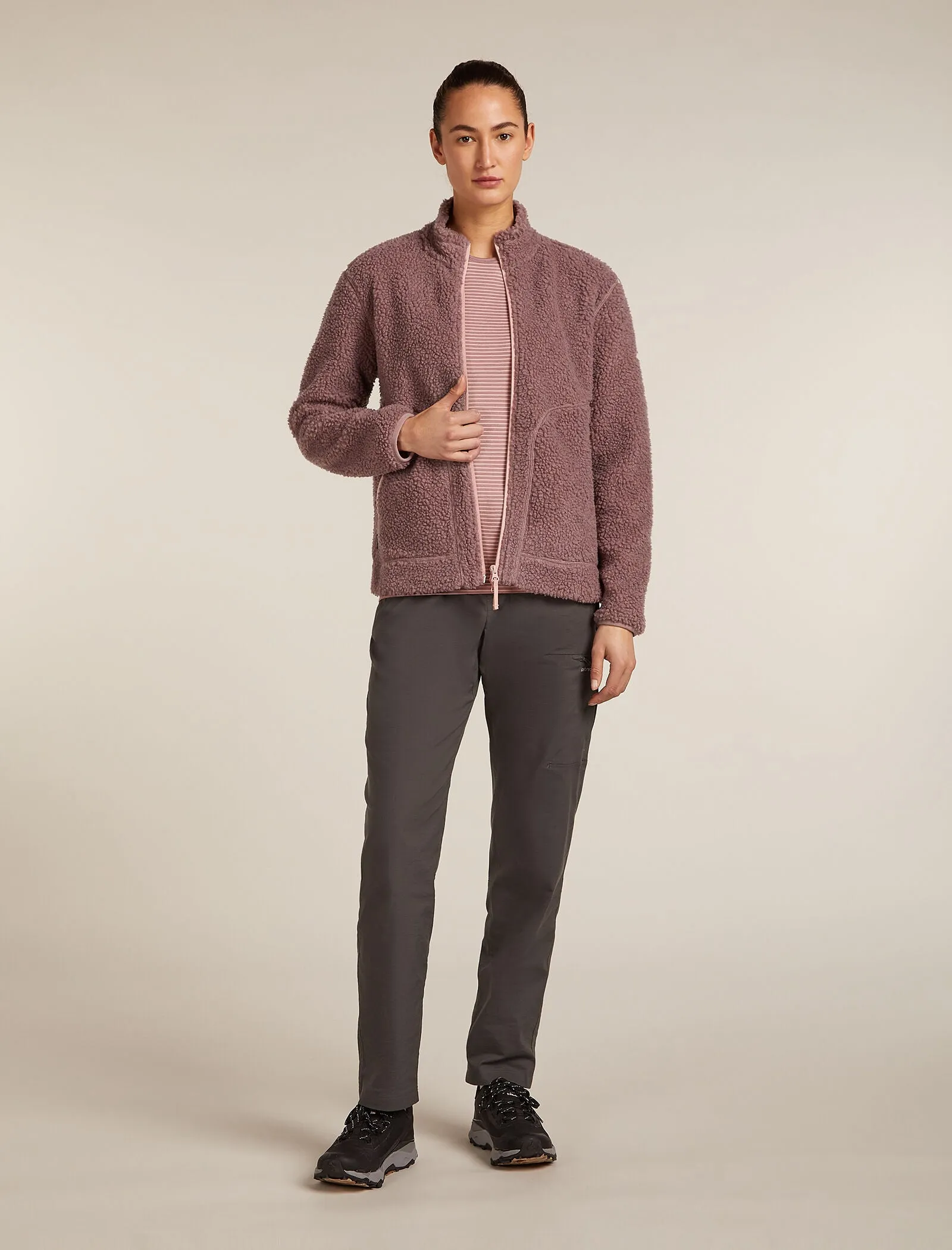 Women's Merino Blend 960 RealFleece™ High Pile Long Sleeve Zip Jacket sold by Icebreaker product image thumbnail 3