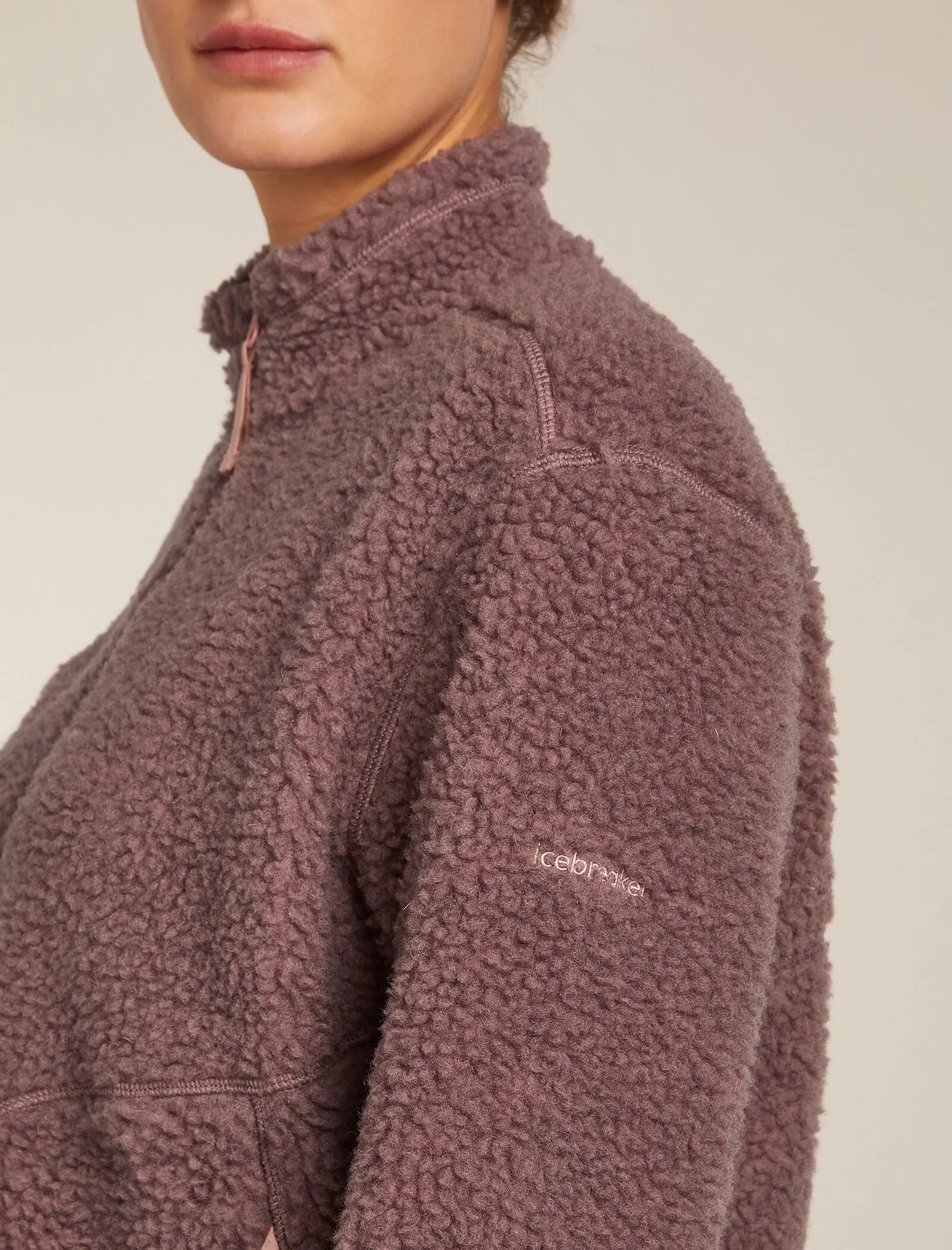 Women's Merino Blend 960 RealFleece™ High Pile Long Sleeve Zip Jacket sold by Icebreaker product image thumbnail 5