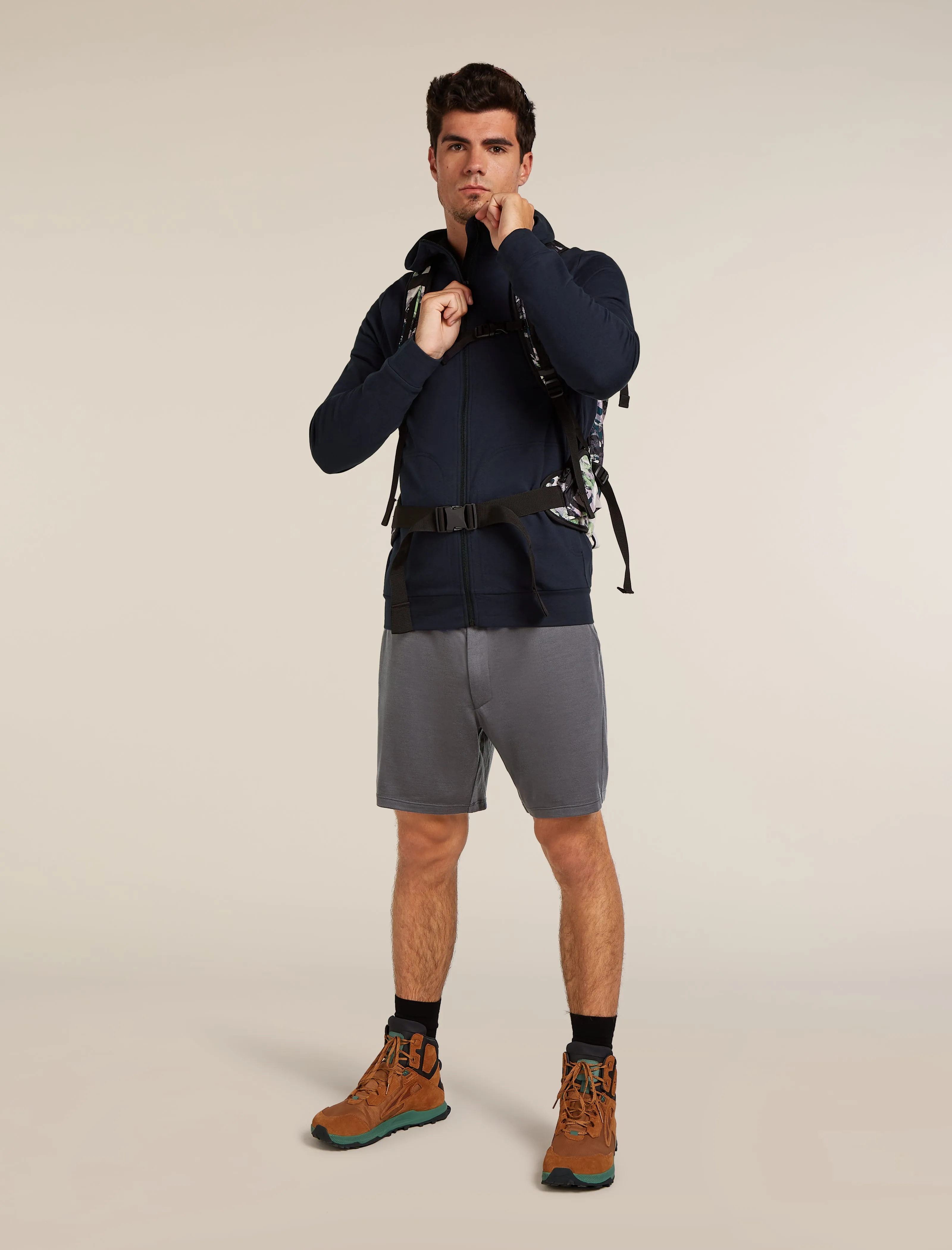 Men's Central Classic Long Sleeve Zip Hoodie sold by Icebreaker product image thumbnail 4