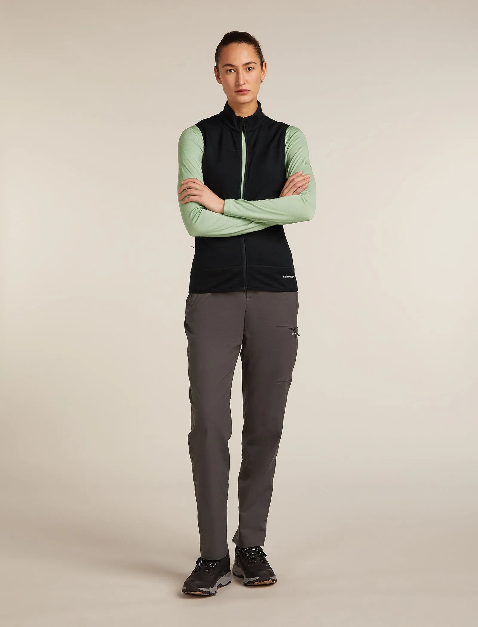 Women's Merino Blend 300 RealFleece™ Descender Vest sold by Icebreaker product image thumbnail 3
