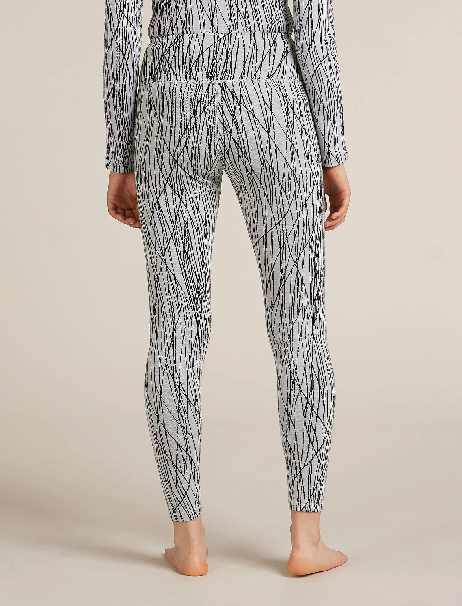 Women's Merino 260 Tech Vertex High Rise Thermal Leggings Delta Lines sold by Icebreaker product image thumbnail 2