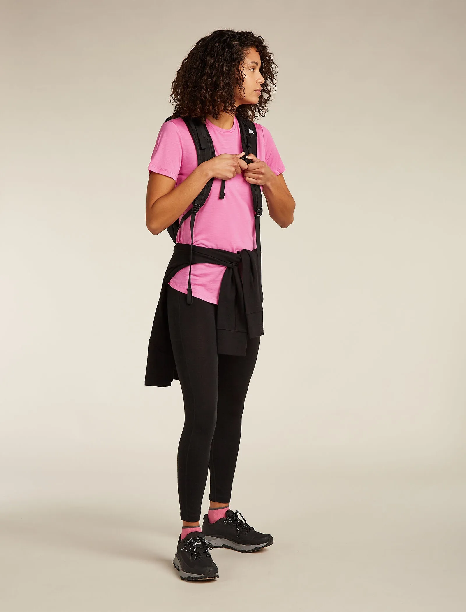 Women's Merino Blend 125 Cool-Lite™ Sphere Short Sleeve T-Shirt Across the Peaks sold by Icebreaker product image thumbnail 4