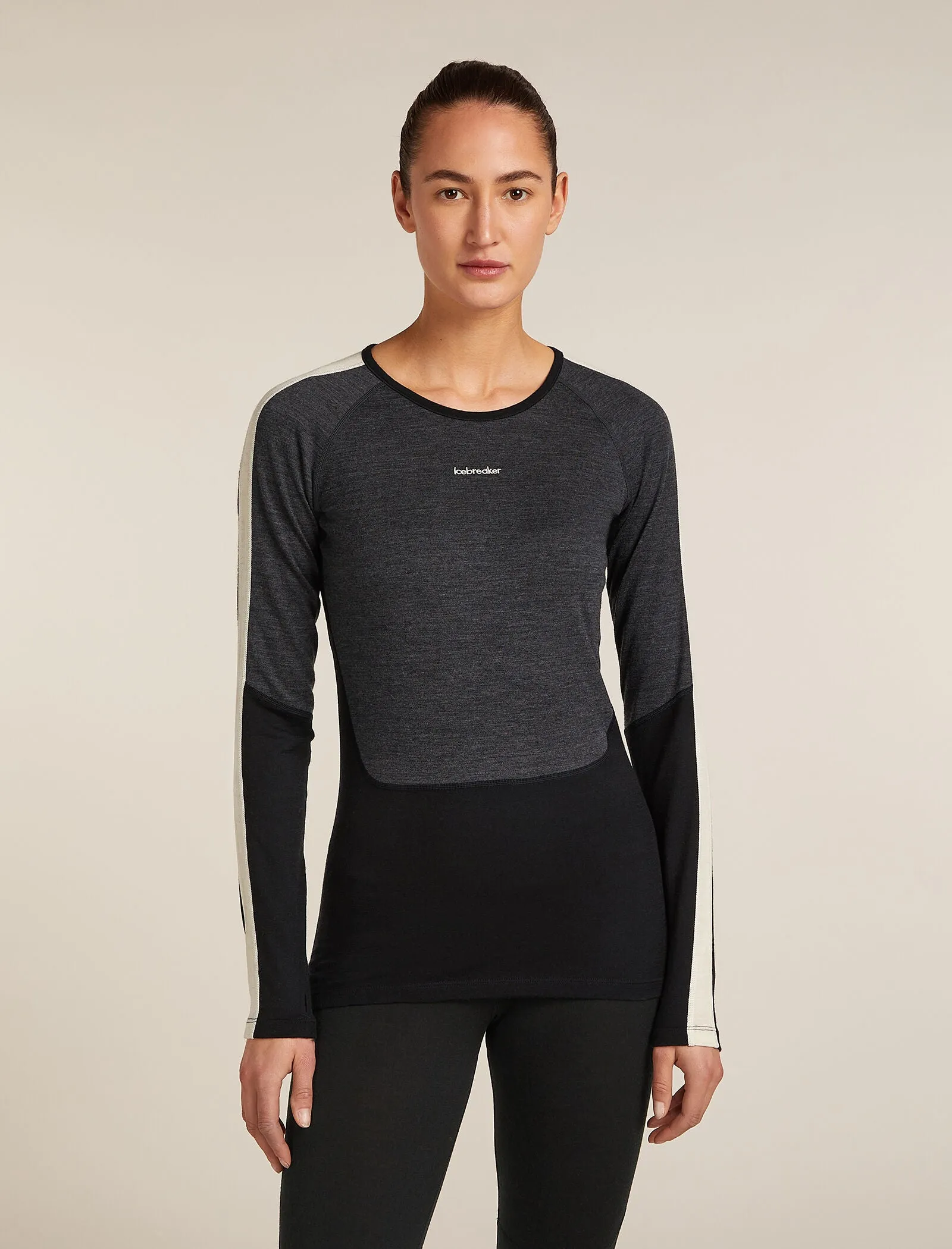 Women's Merino 200 Oasis+ Long Sleeve Crewe Thermal Top sold by Icebreaker