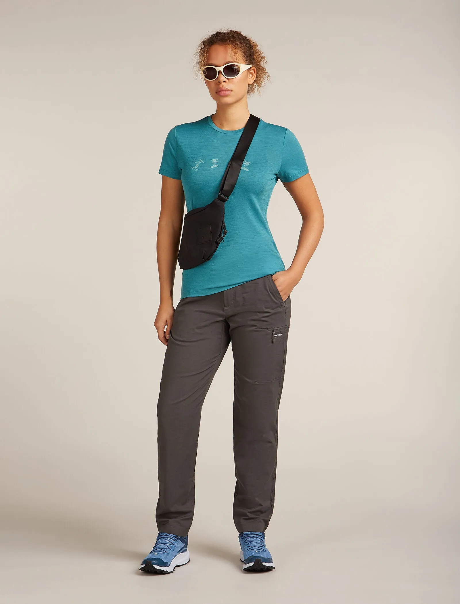 Women's Merino 150 Tech Lite Short Sleeve T-Shirt Snow Day sold by Icebreaker product image thumbnail 4