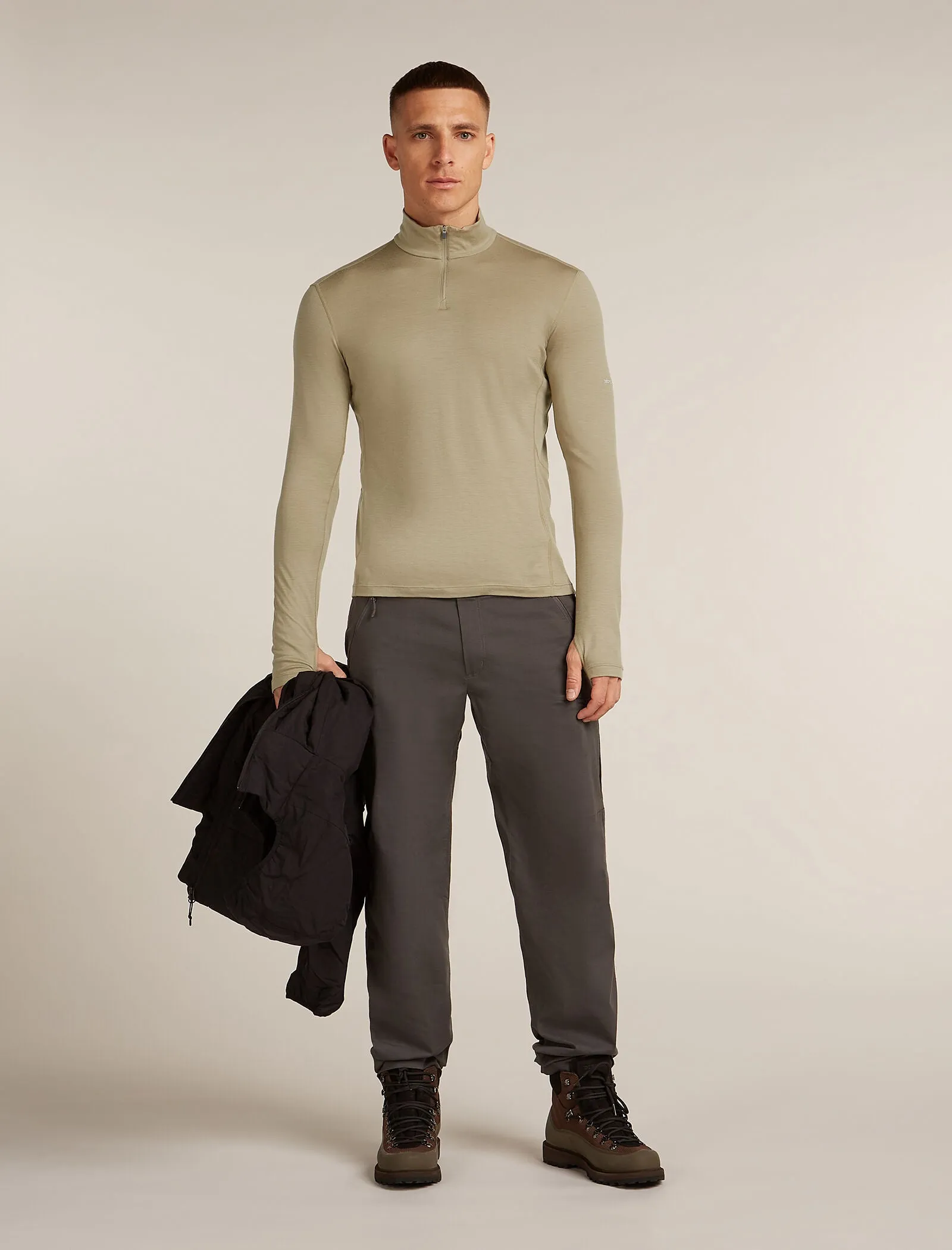 Men's 200 MerinoFine™ Ace Long Sleeve Half Zip Thermal Top sold by Icebreaker product image thumbnail 4