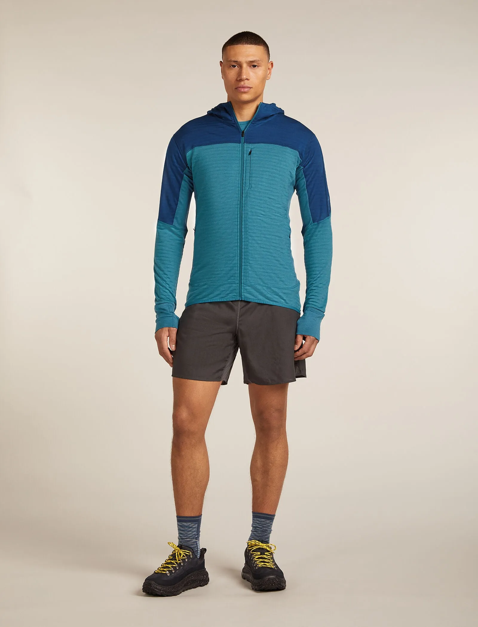 Men's Merino Blend 300 RealFleece™ Descender Long Sleeve Zip Hoodie sold by Icebreaker product image thumbnail 3