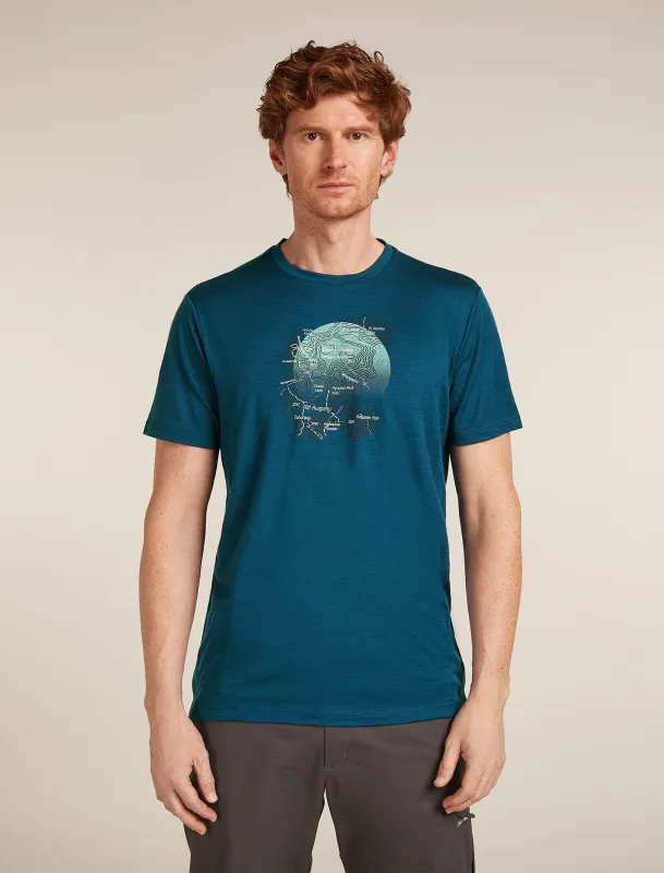 Men's Merino 150 Tech Lite Short Sleeve T-Shirt Ruapehu Round sold by Icebreaker