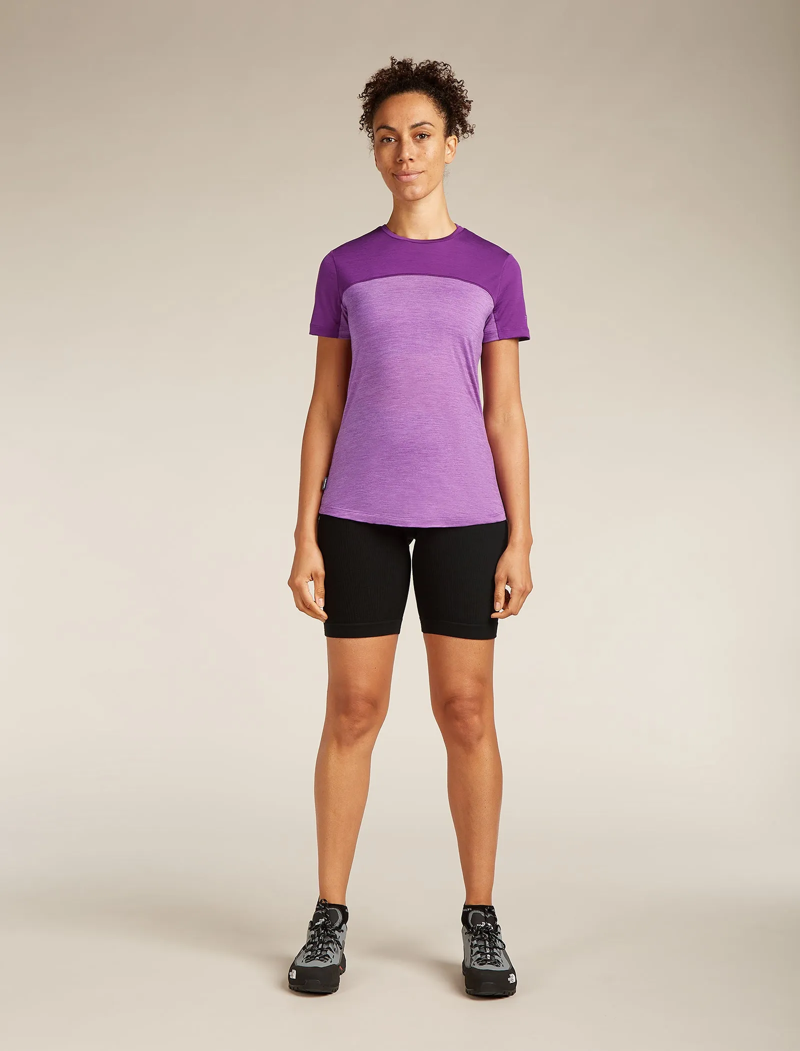 Women's Merino Blend 125 Cool-Lite™ Sphere Short Sleeve T-Shirt Colour Block sold by Icebreaker product image thumbnail 3