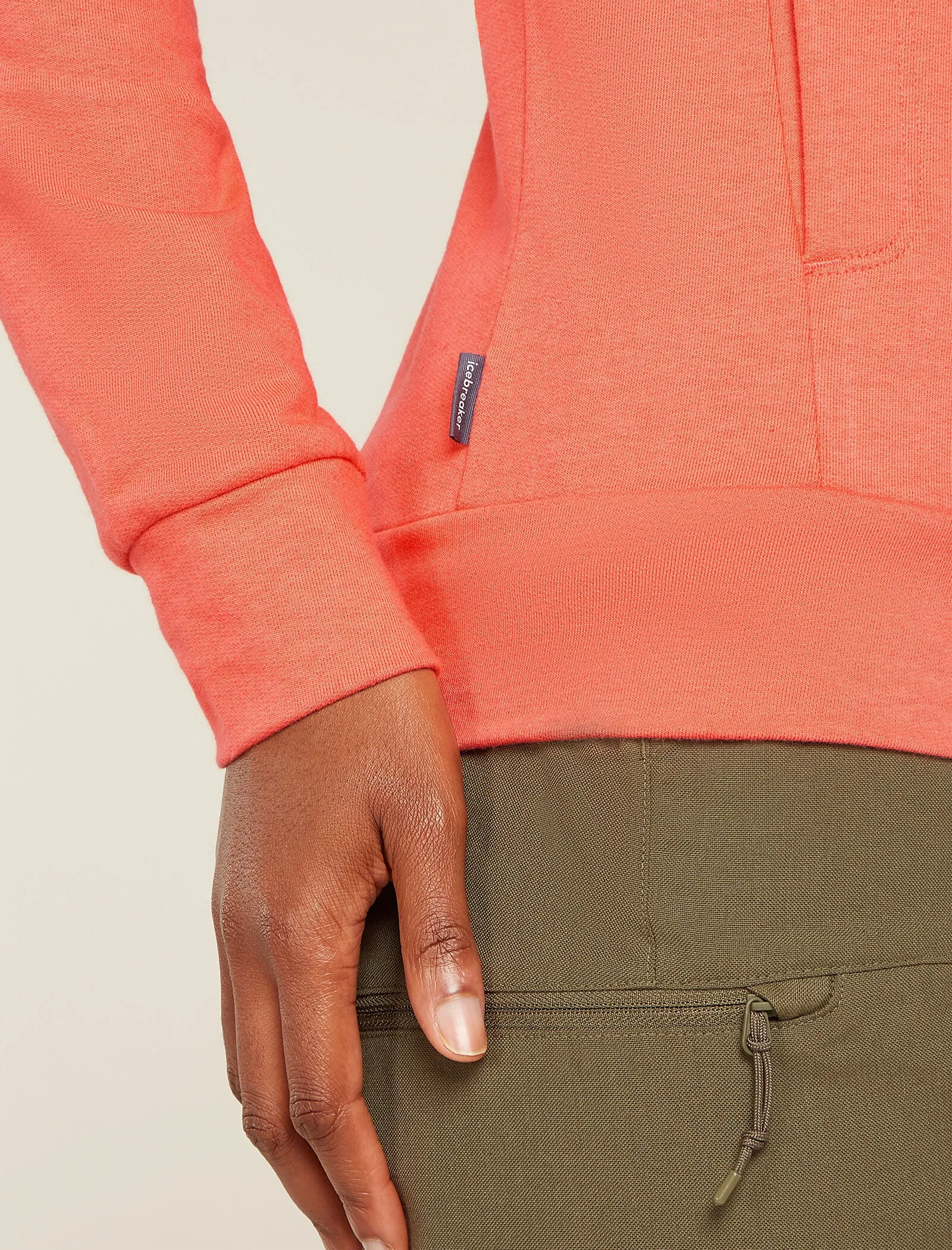 Women's Central Classic Long Sleeve Zip Hoodie sold by Icebreaker product image thumbnail 5