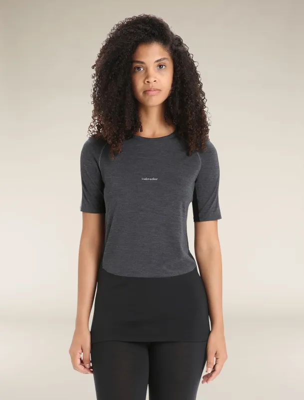 Women's 125 ZoneKnit™ Short Sleeve Crewe Thermal Top sold by Icebreaker