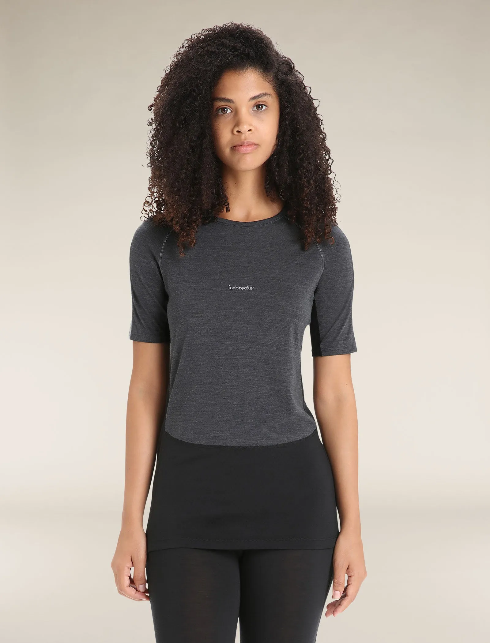 Women's 125 ZoneKnit™ Short Sleeve Crewe Thermal Top sold by Icebreaker