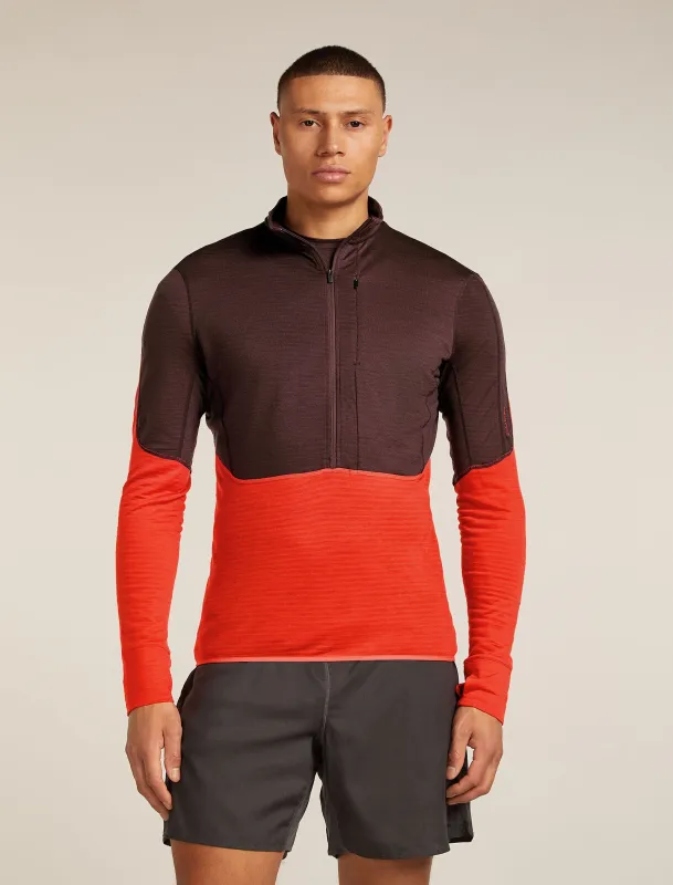 Men's Merino Blend 200 Realfleece™ Descender Long Sleeve Half Zip Top sold by Icebreaker