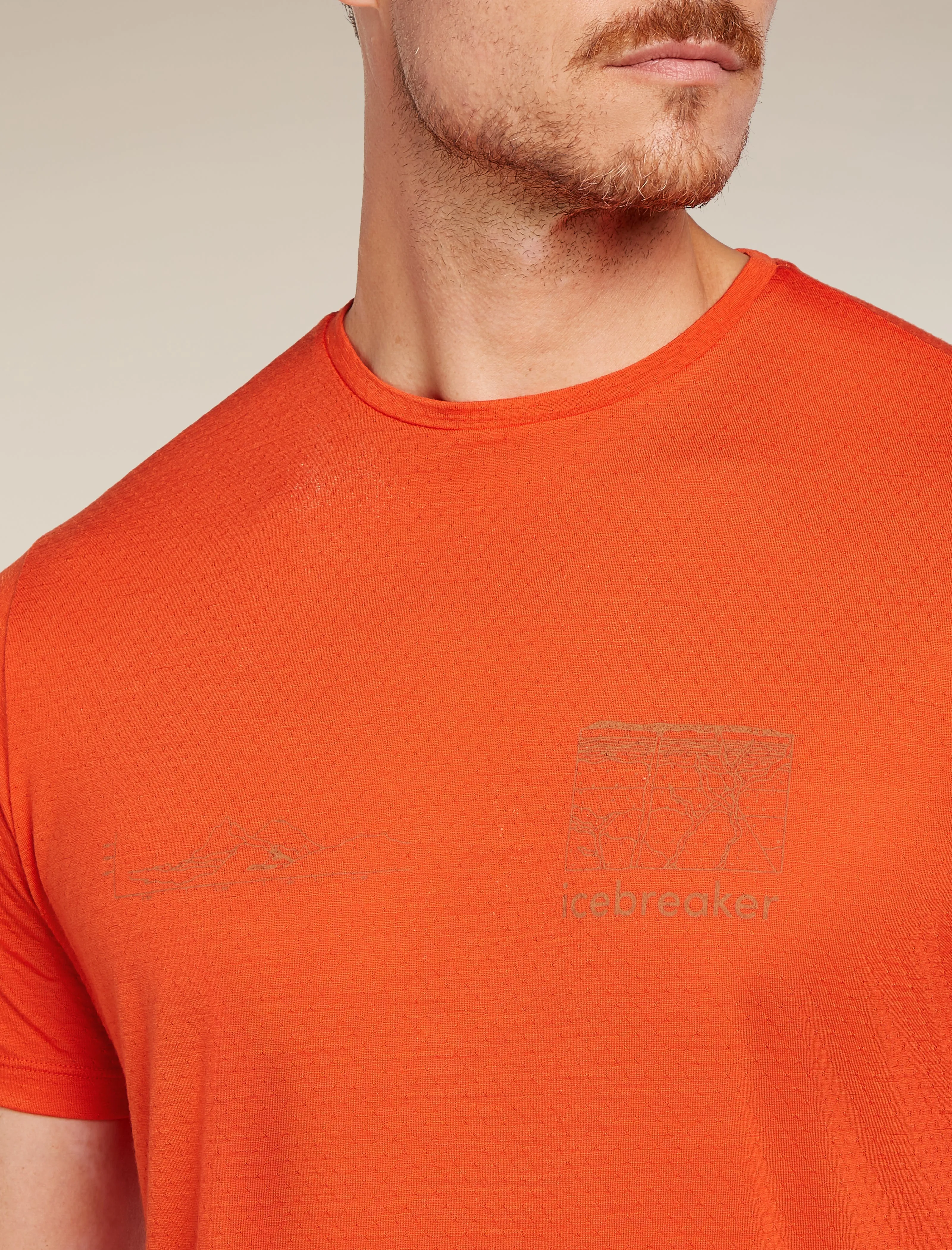 Men's Merino Blend 125 Cool-Lite™ Sphere Short Sleeve T-Shirt Trail sold by Icebreaker product image thumbnail 5