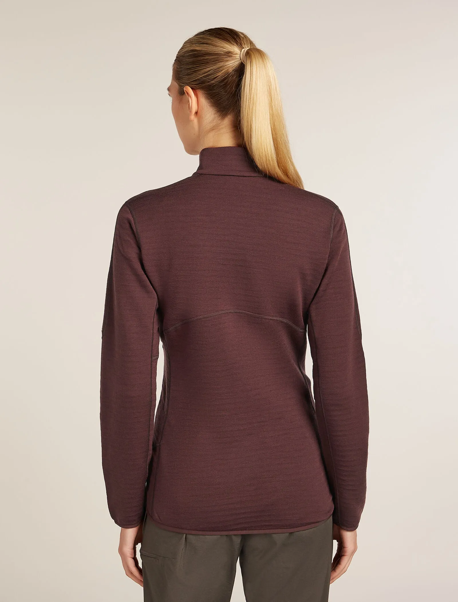 Women's Merino 400 RealFleece™ Descender Long Sleeve Zip Jacket sold by Icebreaker product image thumbnail 2