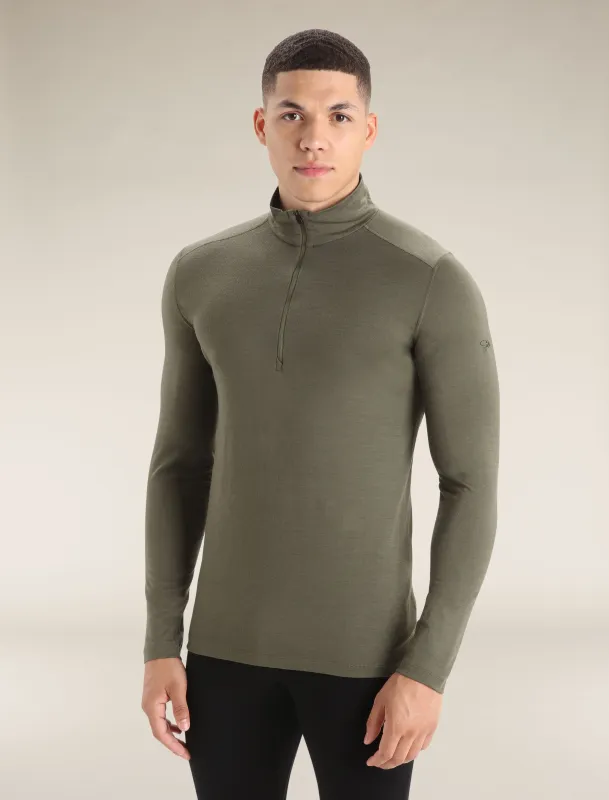 Men's Merino 200 Oasis Long Sleeve Half Zip Thermal Top sold by Icebreaker