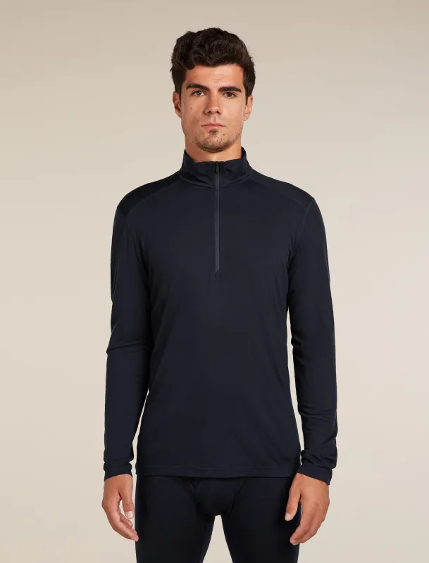 Men's Merino 200 Oasis Long Sleeve Half Zip Thermal Top sold by Icebreaker