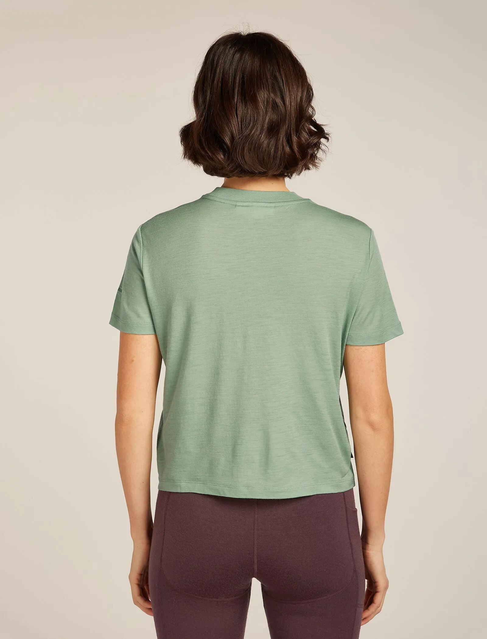 Women's Merino 150 Tech Lite Short Sleeve Crop T-Shirt The Climb sold by Icebreaker product image thumbnail 2