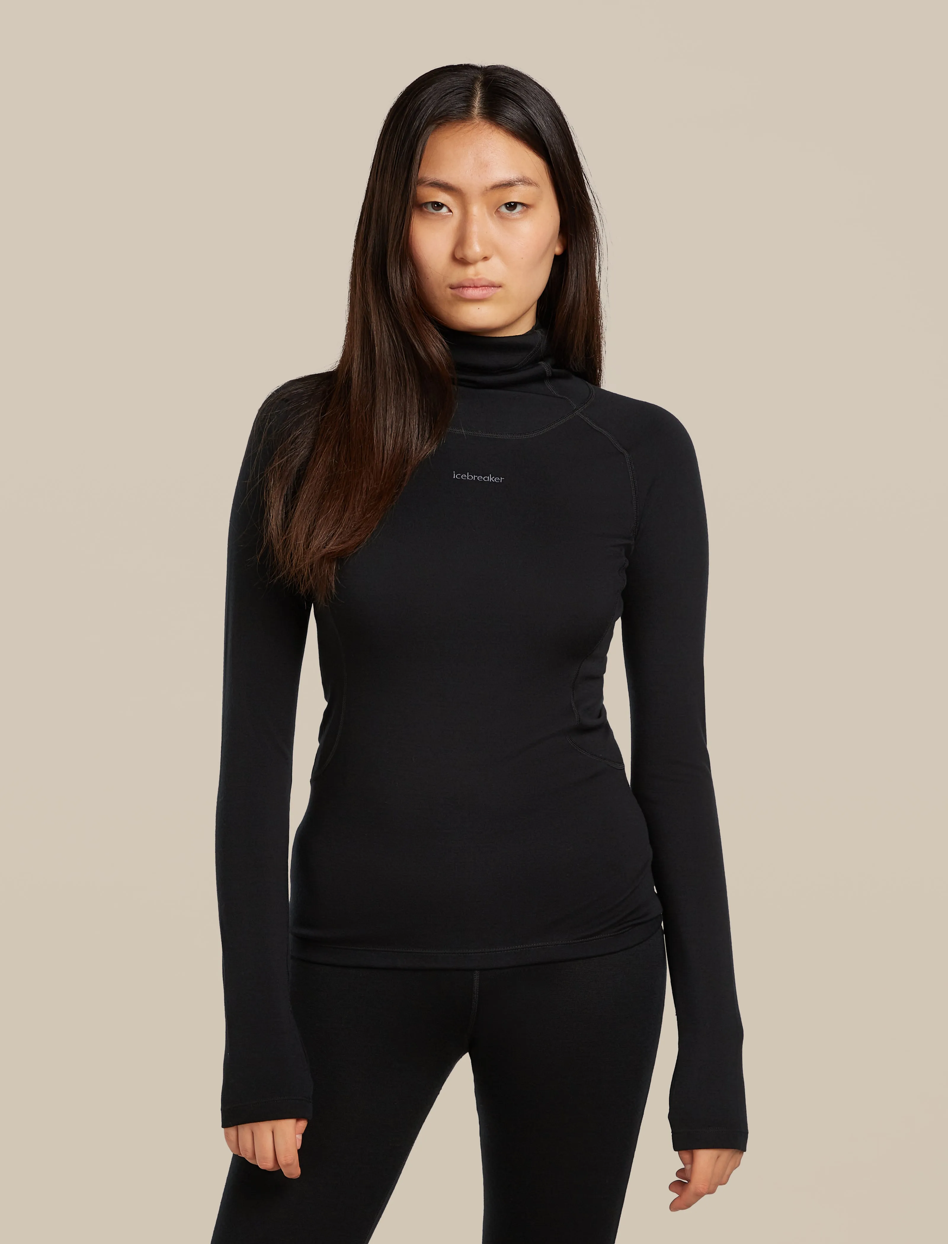 Women's 300 MerinoFine™ Polar Long Sleeve Roll Neck Thermal Top sold by Icebreaker