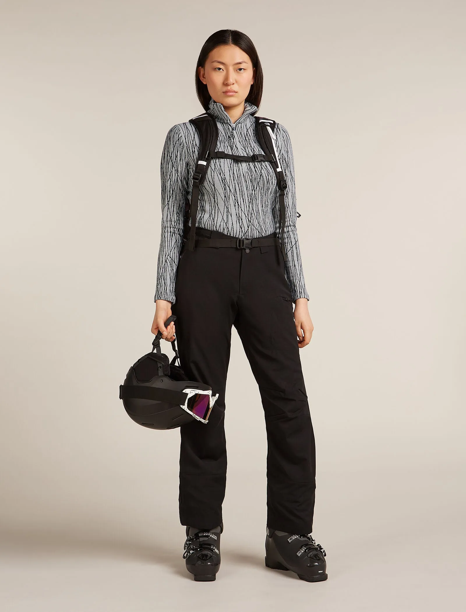 Women's Merino 260 Tech Vertex Long Sleeve Half Zip Thermal Top Delta Lines sold by Icebreaker product image thumbnail 4