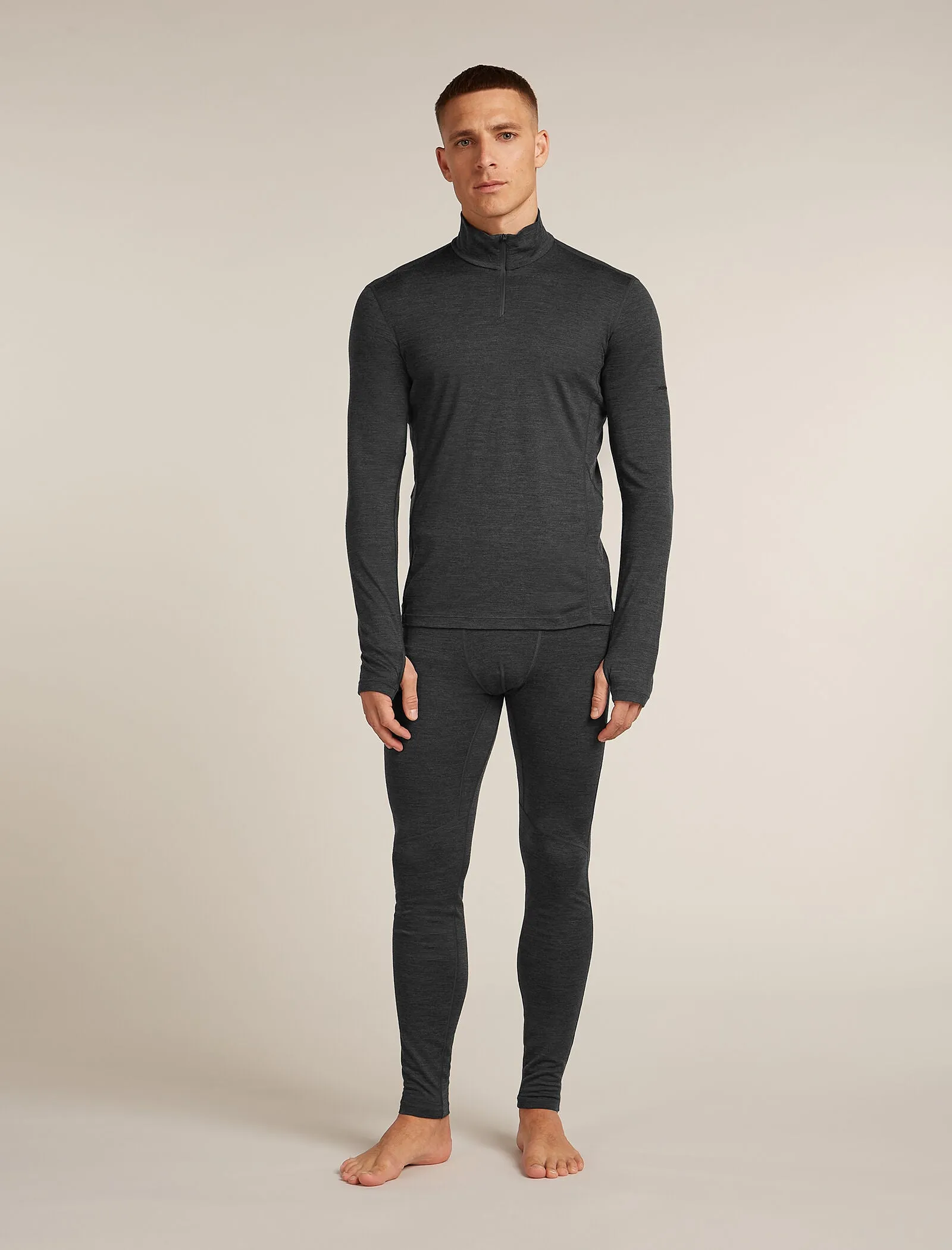Men's 200 MerinoFine™ Ace Long Sleeve Half Zip Thermal Top sold by Icebreaker product image thumbnail 3