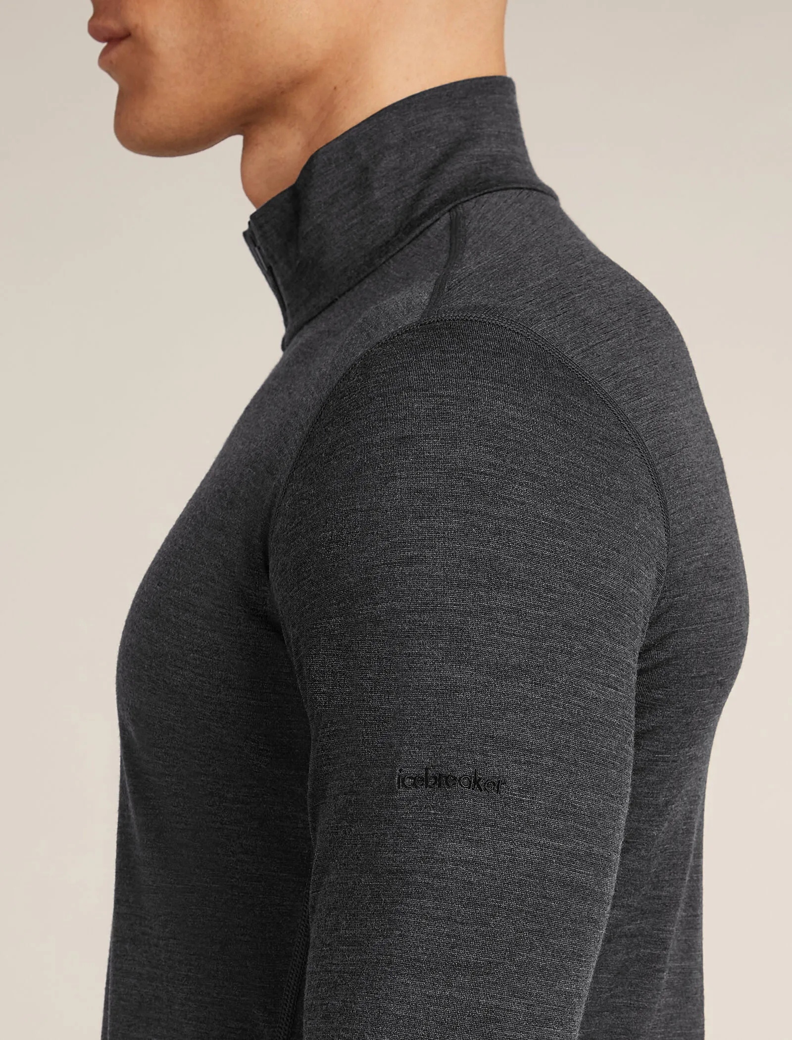 Men's 200 MerinoFine™ Ace Long Sleeve Half Zip Thermal Top sold by Icebreaker product image thumbnail 5