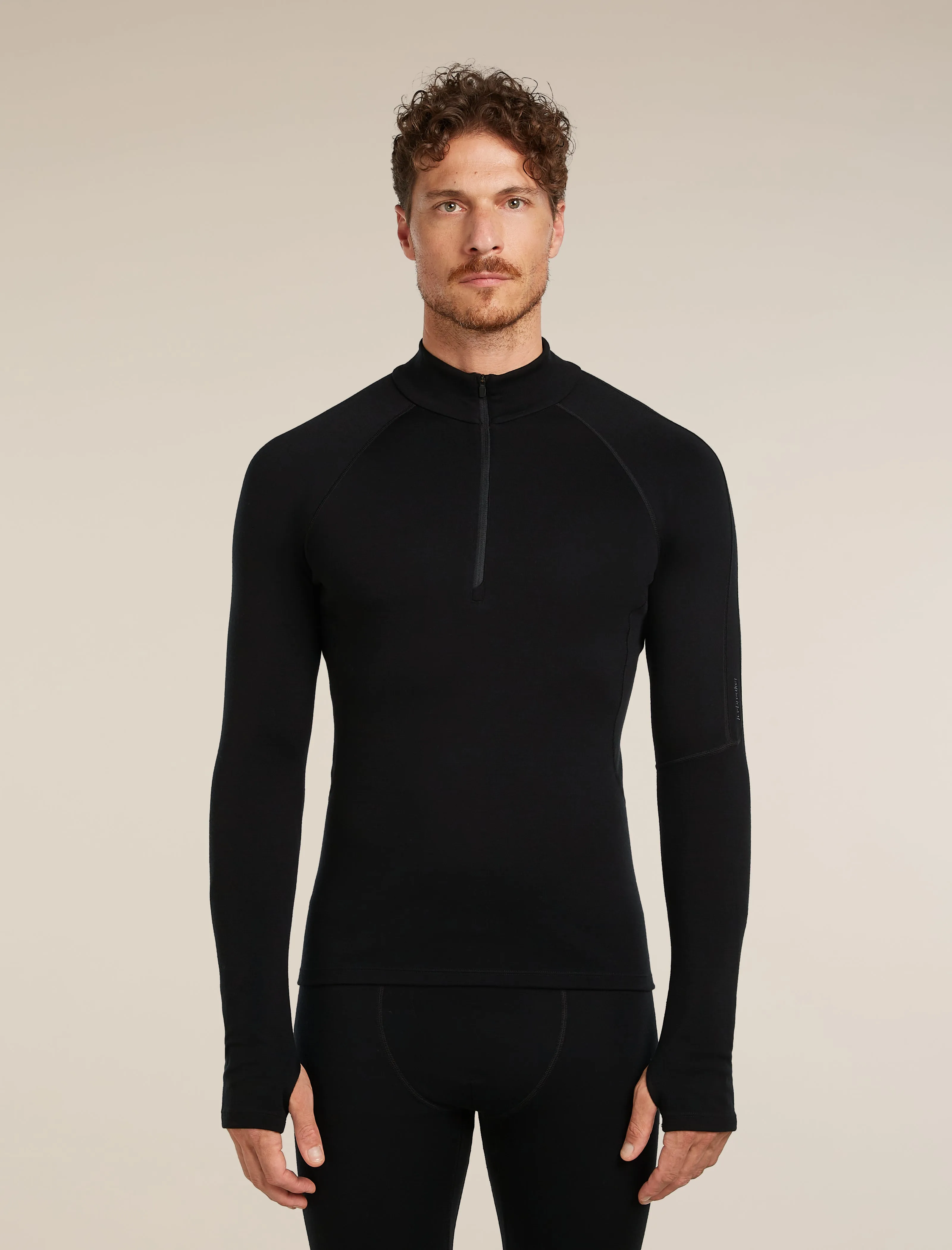 Men's 300 MerinoFine™ Polar Long Sleeve Half Zip Thermal Top sold by Icebreaker