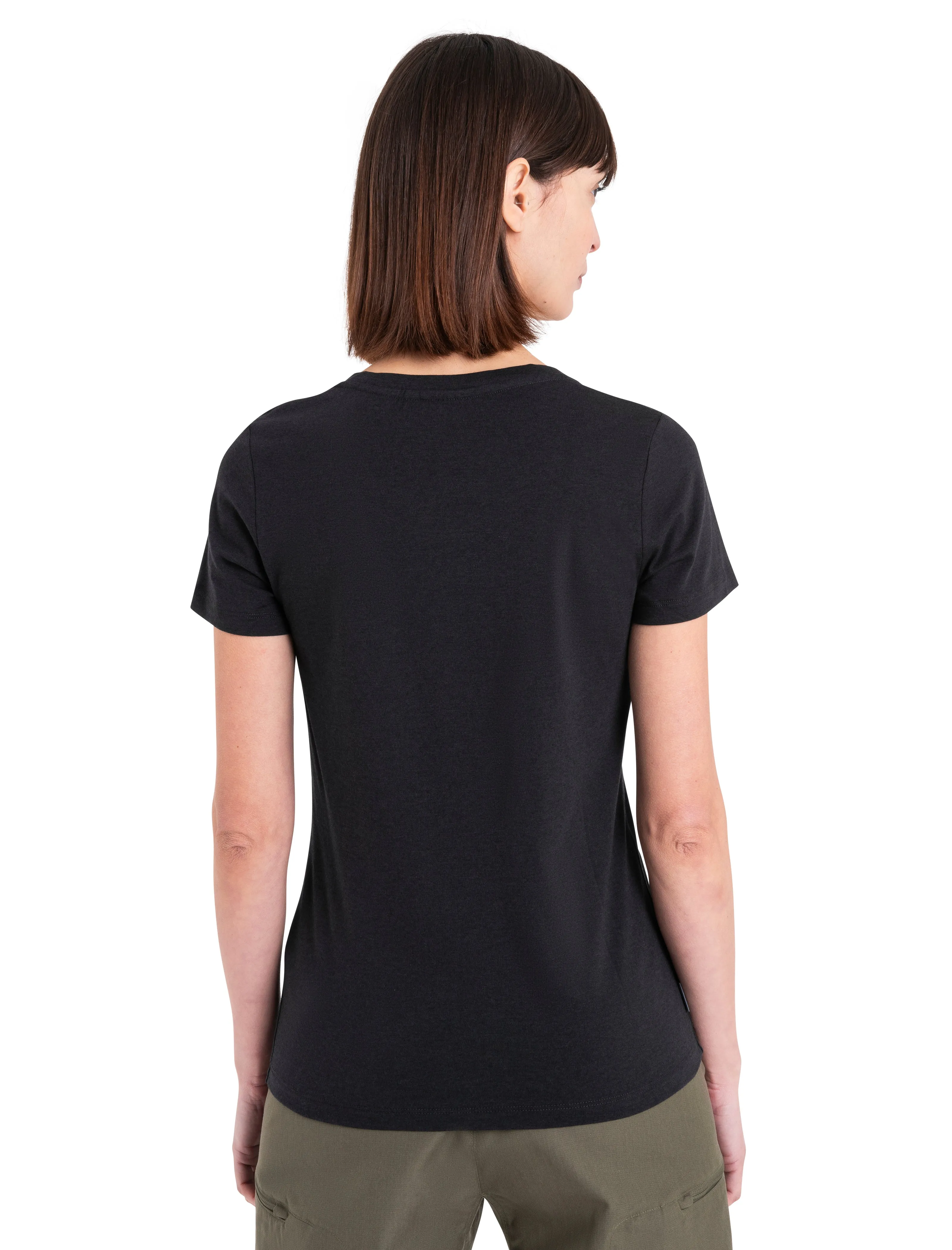 Women's Merino Blend Central Classic T-Shirt Glacial Flow Logo sold by Icebreaker product image thumbnail 2