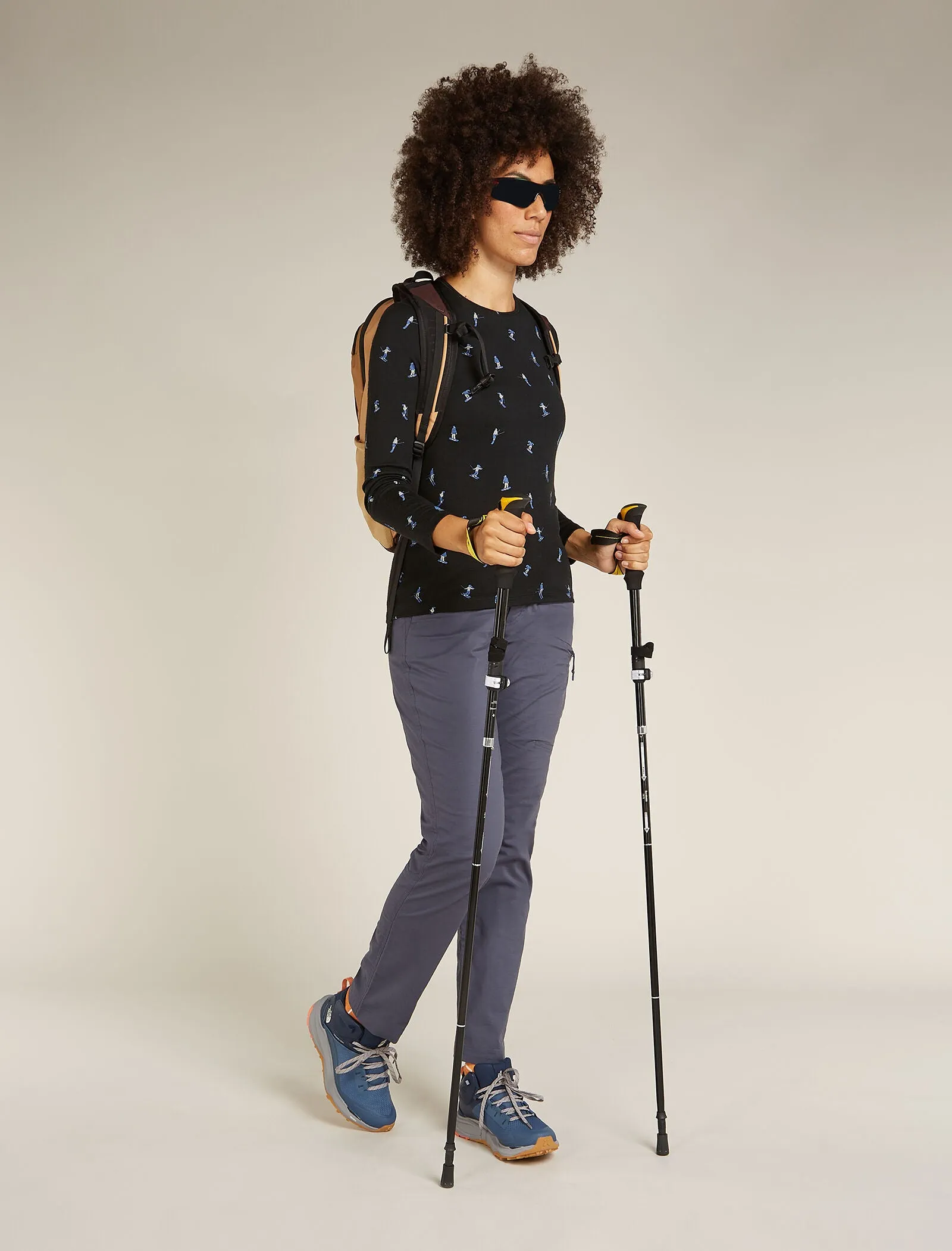 Women's Merino 200 Oasis Long Sleeve Crewe Thermal Top Snow Day sold by Icebreaker product image thumbnail 4