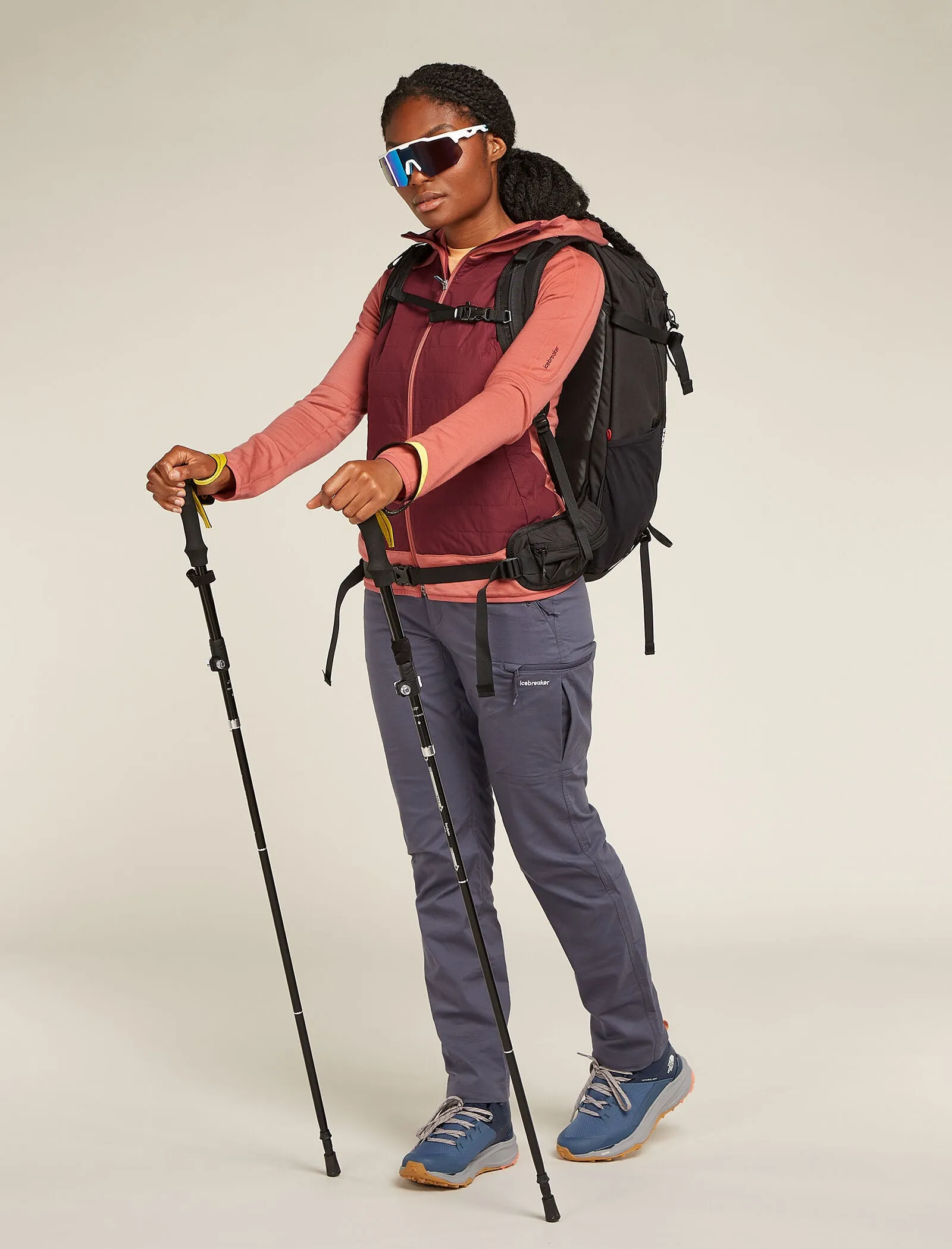 Women's Merino Blend Quantum Hybrid Long Sleeve Zip Hoodie sold by Icebreaker product image thumbnail 4