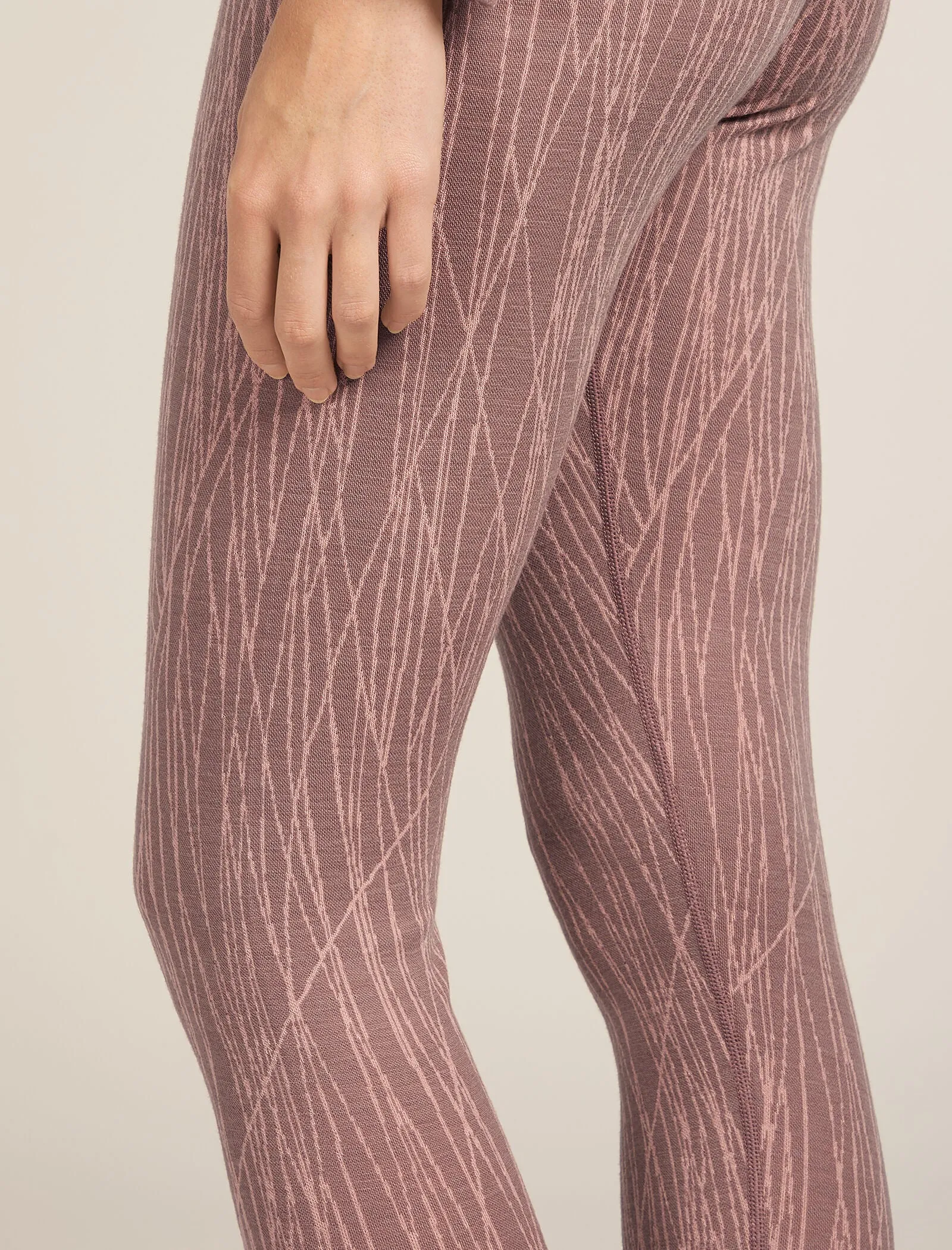 Women's Merino 260 Tech Vertex High Rise Thermal Leggings Delta Lines sold by Icebreaker product image thumbnail 5