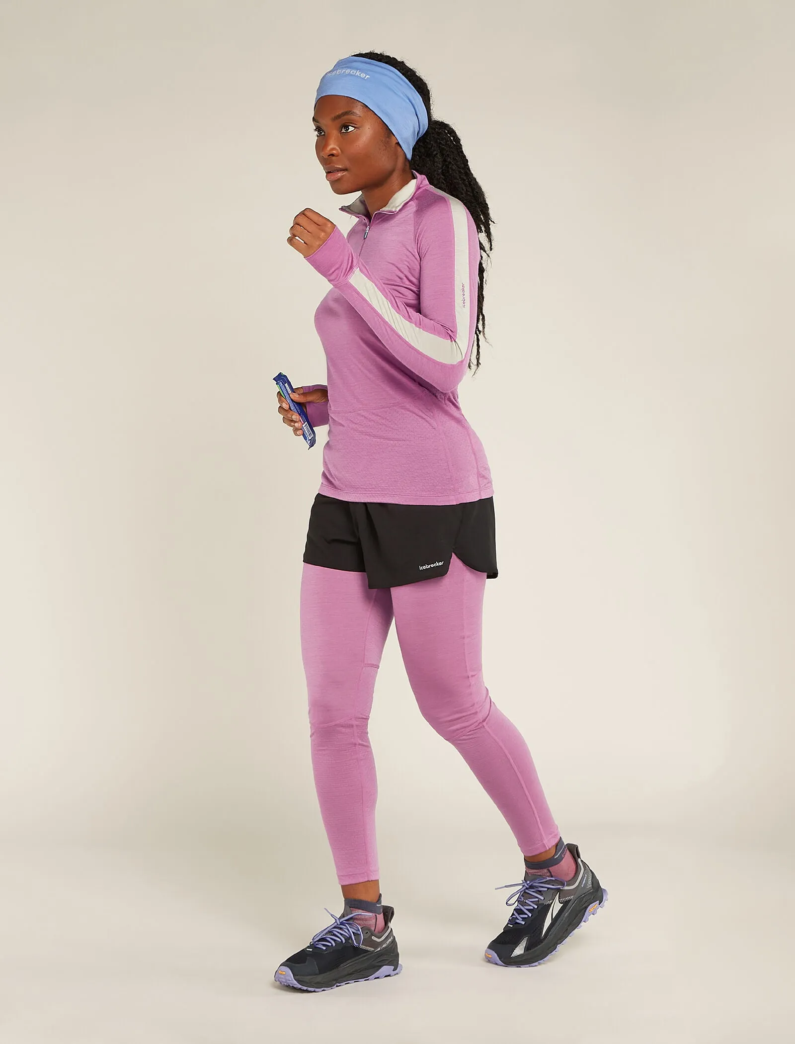 Women's Merino Blend 125 ZoneKnit™ Long Sleeve Half Zip Thermal Top sold by Icebreaker product image thumbnail 4