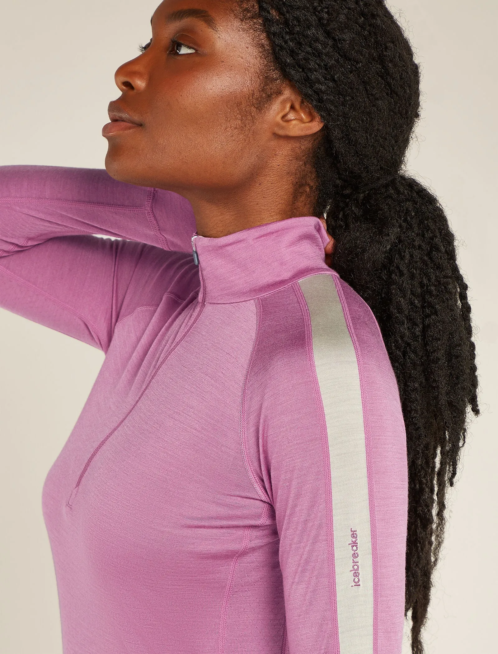 Women's Merino Blend 125 ZoneKnit™ Long Sleeve Half Zip Thermal Top sold by Icebreaker product image thumbnail 5