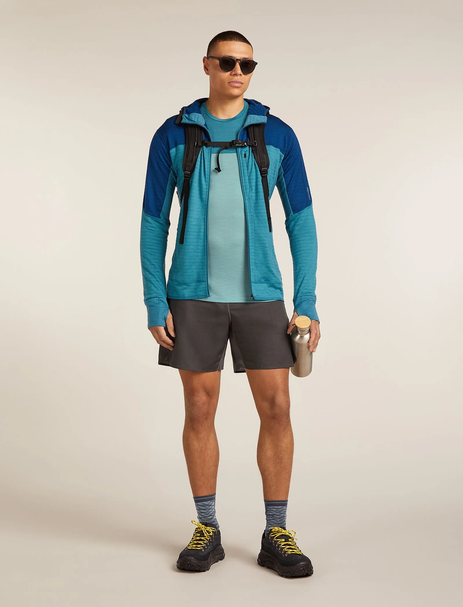 Men's Merino Blend 125 Cool-Lite™ Sphere Short Sleeve T-Shirt Colour Block sold by Icebreaker product image thumbnail 4