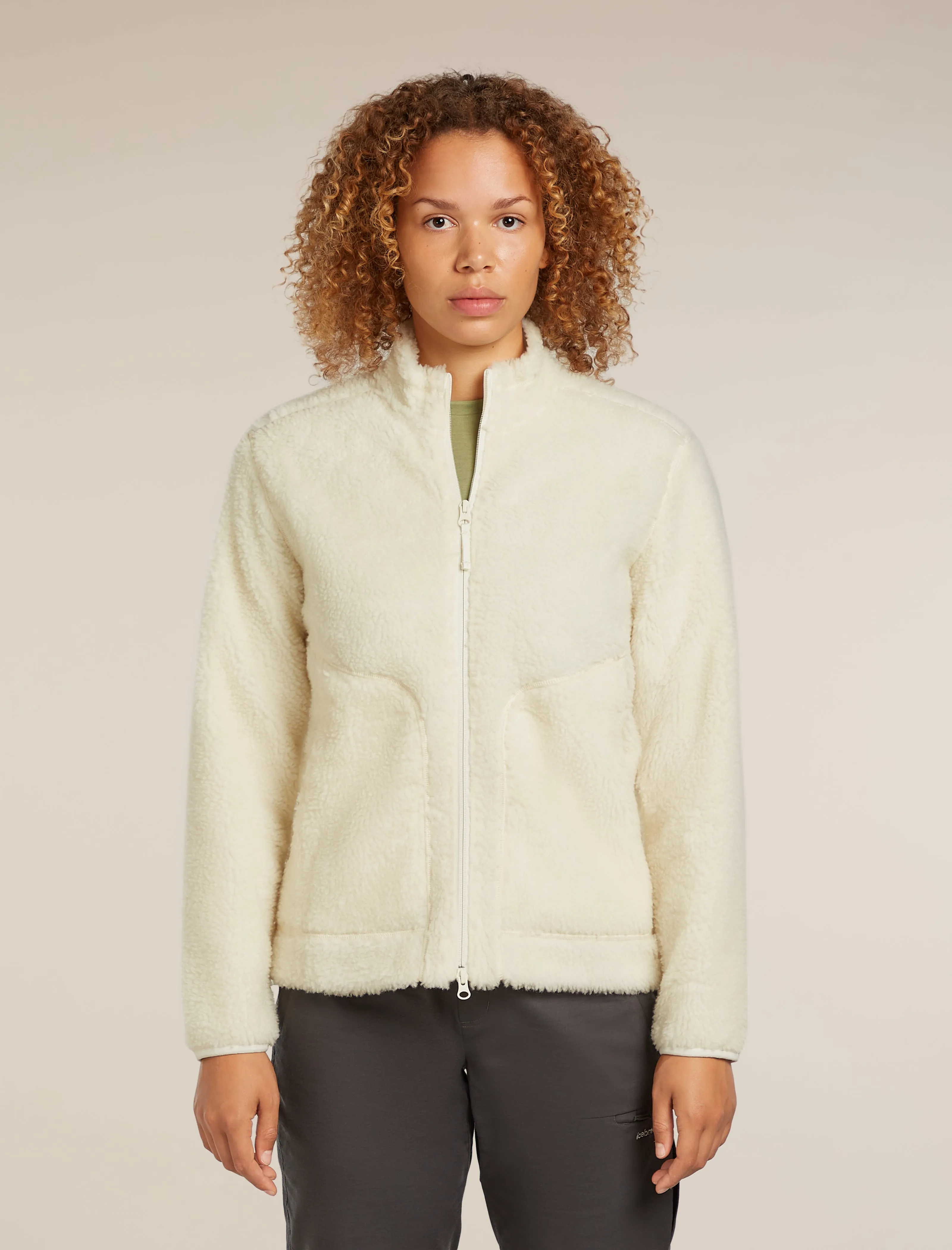 Women's Merino Blend 960 RealFleece™ High Pile Long Sleeve Zip Jacket sold by Icebreaker