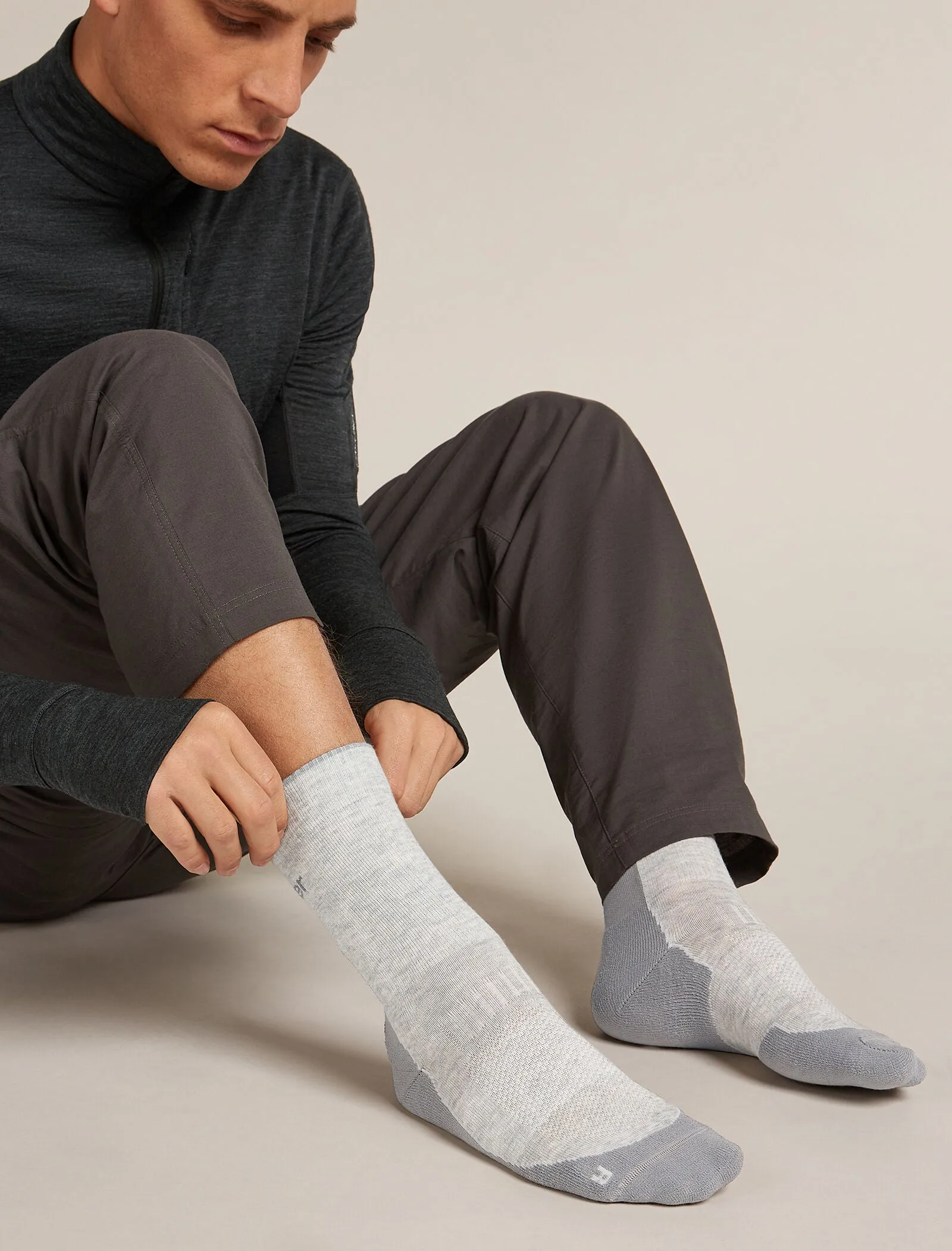 Men's Merino Hike+ Light Crew Socks sold by Icebreaker product image thumbnail 2