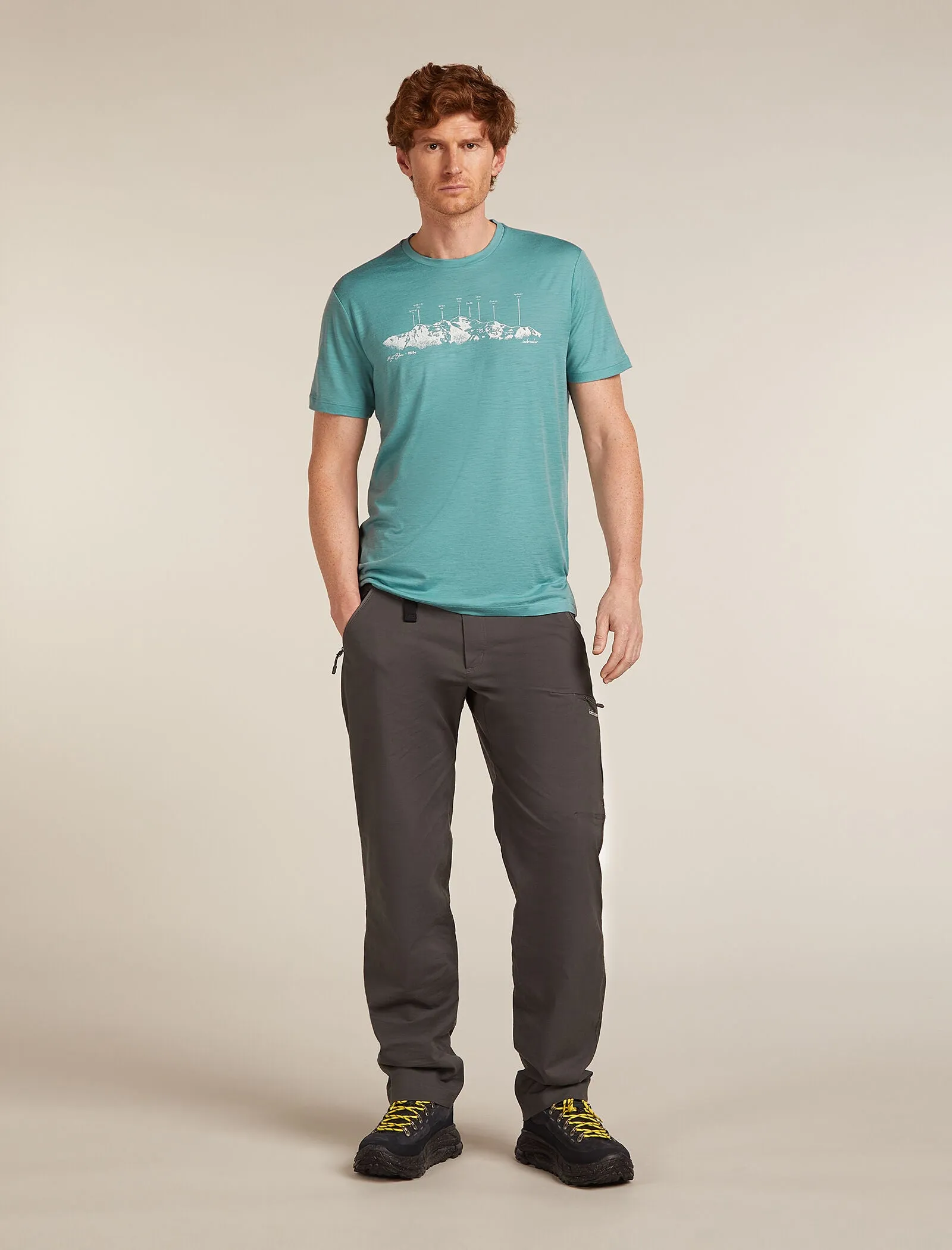 Men's Merino 150 Tech Lite Short Sleeve T-Shirt The Peaks sold by Icebreaker product image thumbnail 3