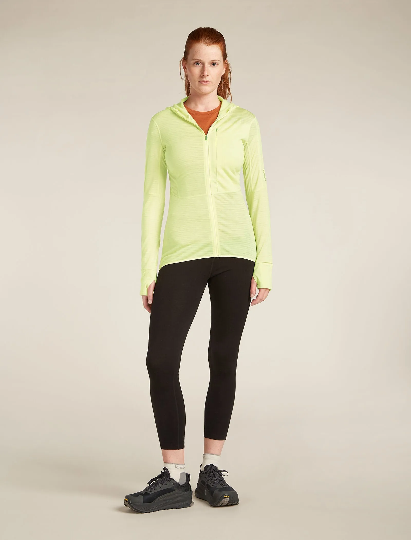 Women's Merino Blend 200 Realfleece™ Descender Long Sleeve Zip Hoodie sold by Icebreaker product image thumbnail 3
