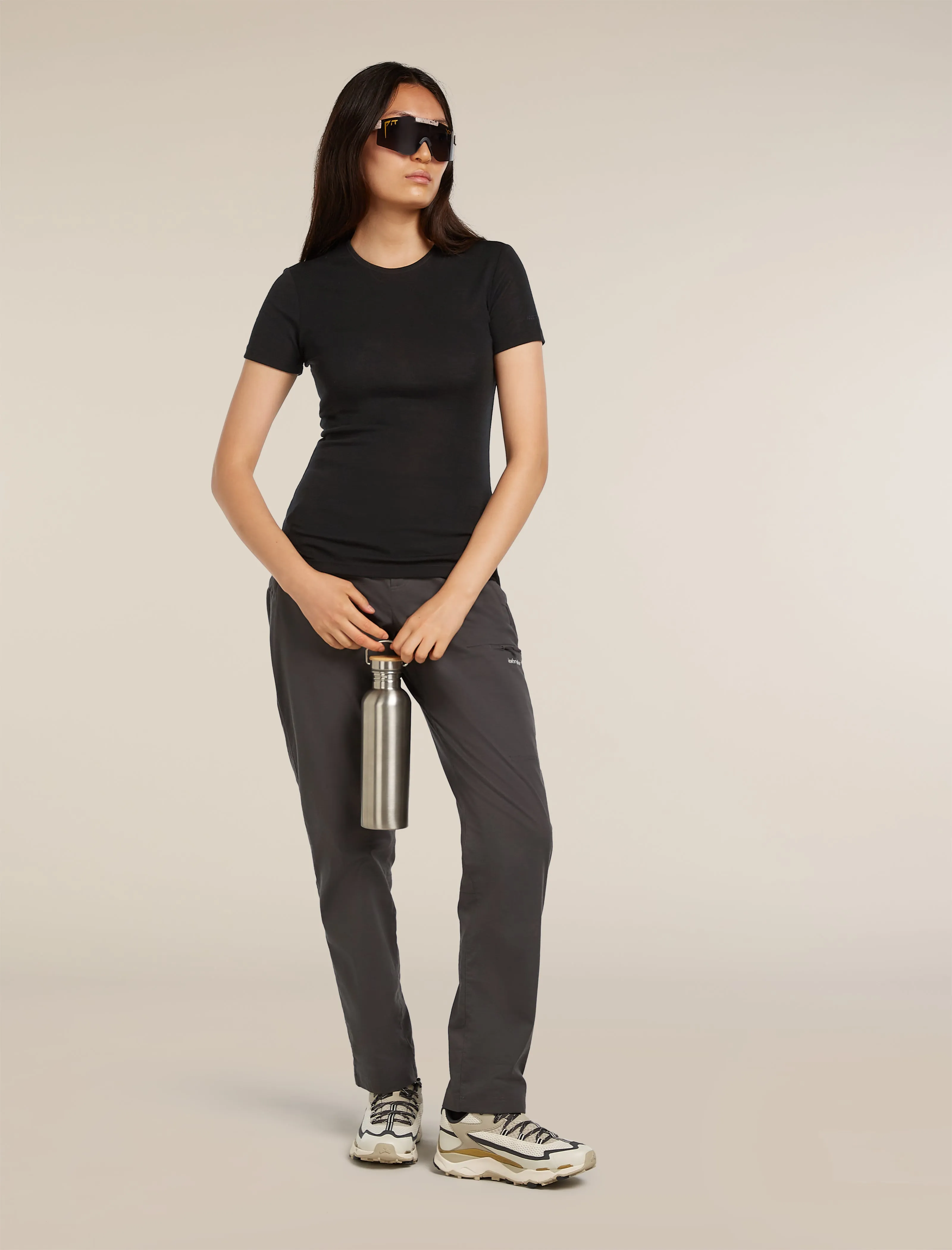 Women's Merino 175 Everyday Short Sleeve Crewe Thermal Top sold by Icebreaker product image thumbnail 4