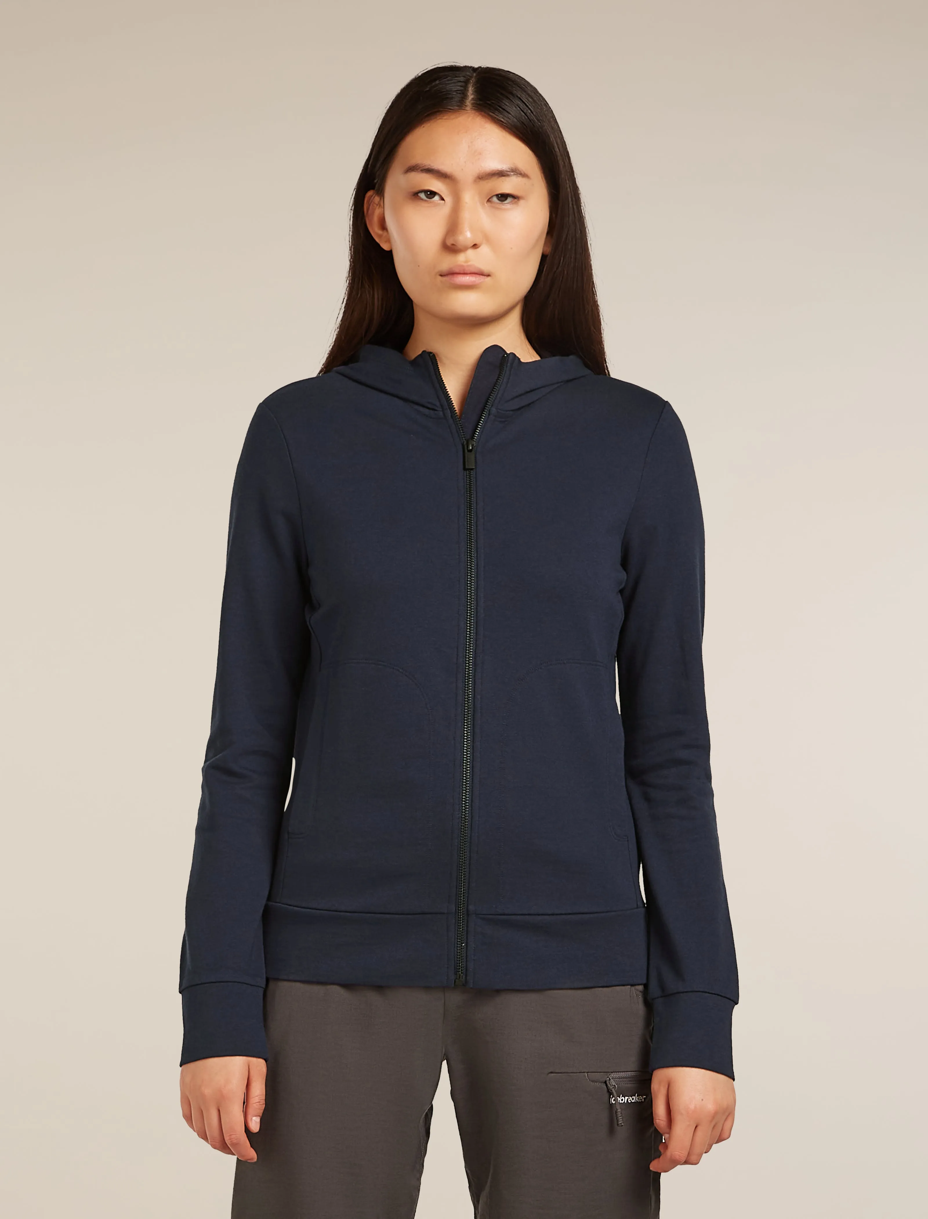 Women's Central Classic Long Sleeve Zip Hoodie sold by Icebreaker