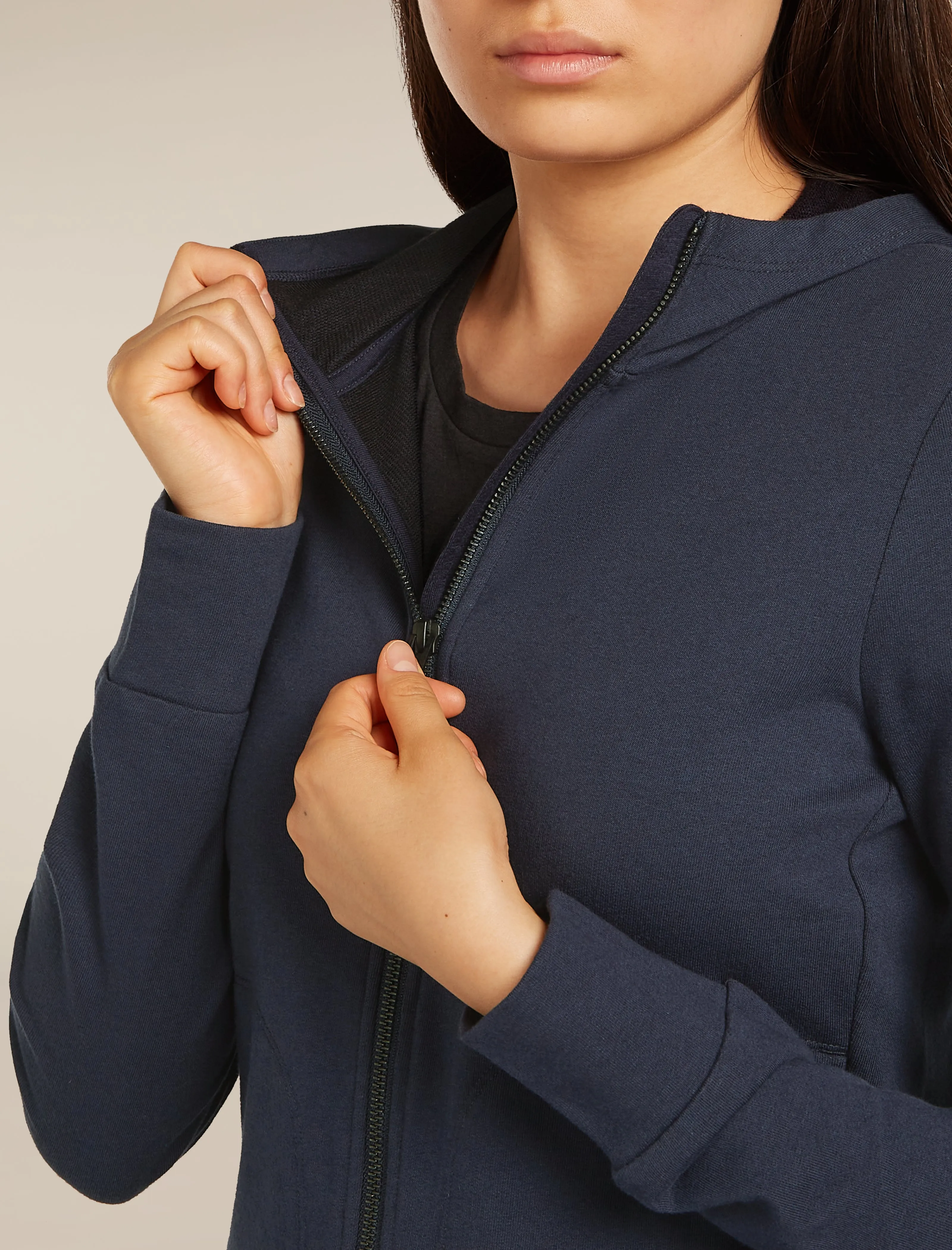 Women's Central Classic Long Sleeve Zip Hoodie sold by Icebreaker product image thumbnail 5