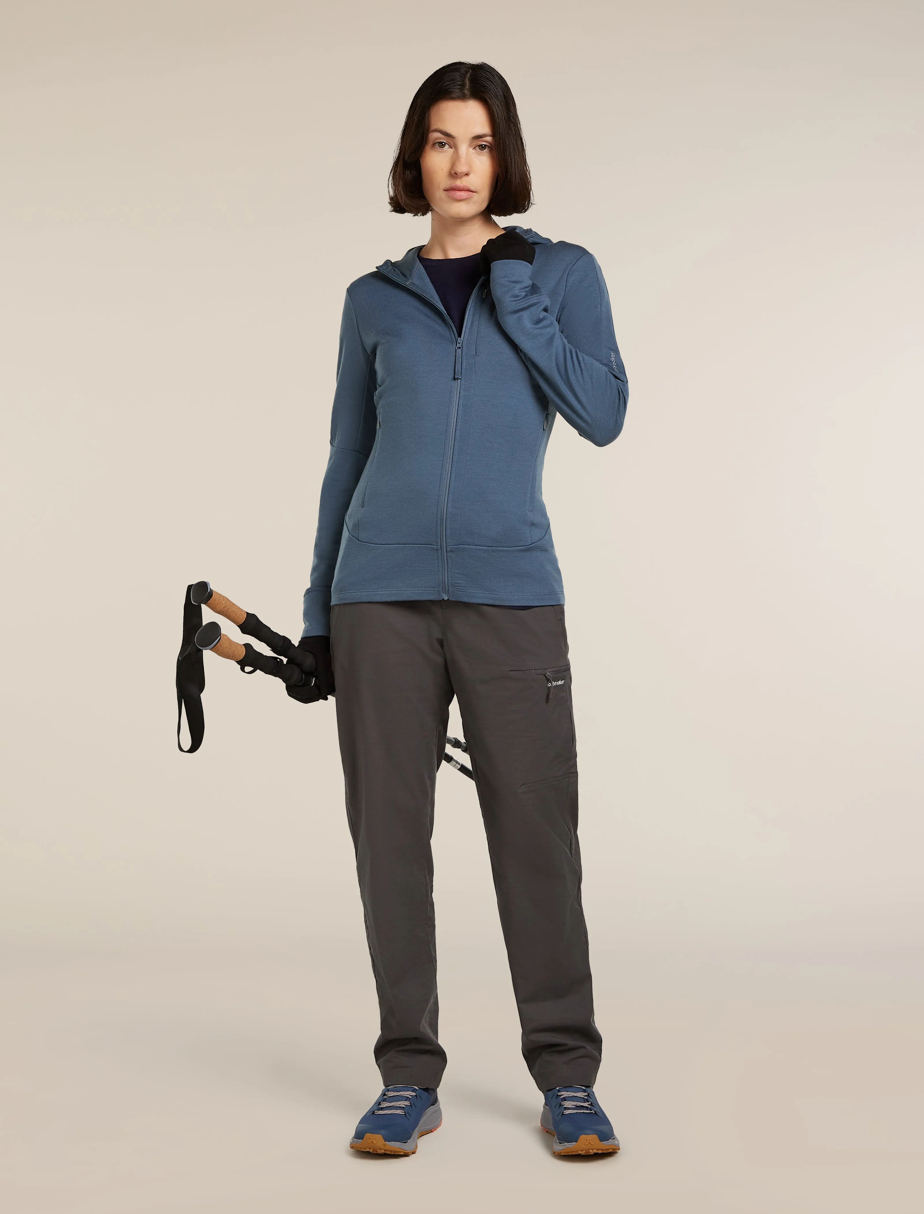 Women's Merino 260 Quantum Long Sleeve Zip Hoodie sold by Icebreaker product image thumbnail 4