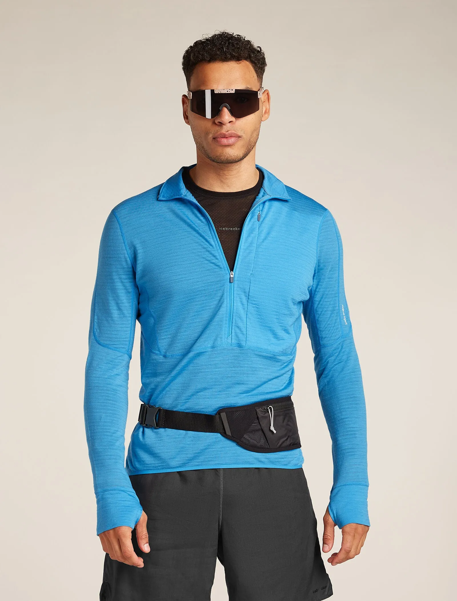 Men's Merino Blend 200 Realfleece™ Descender Long Sleeve Half Zip Top sold by Icebreaker product image thumbnail 4