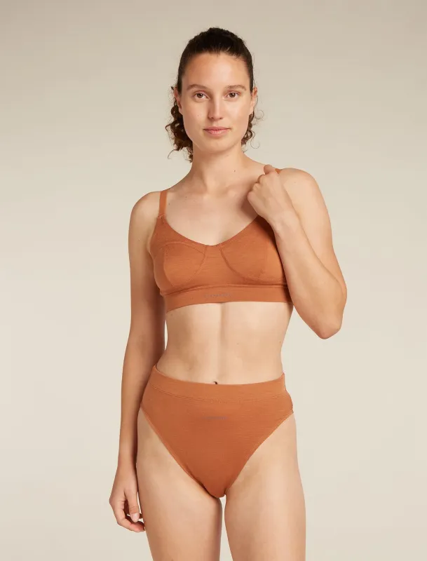 Women's Queens Clasp Bra made by Icebreaker