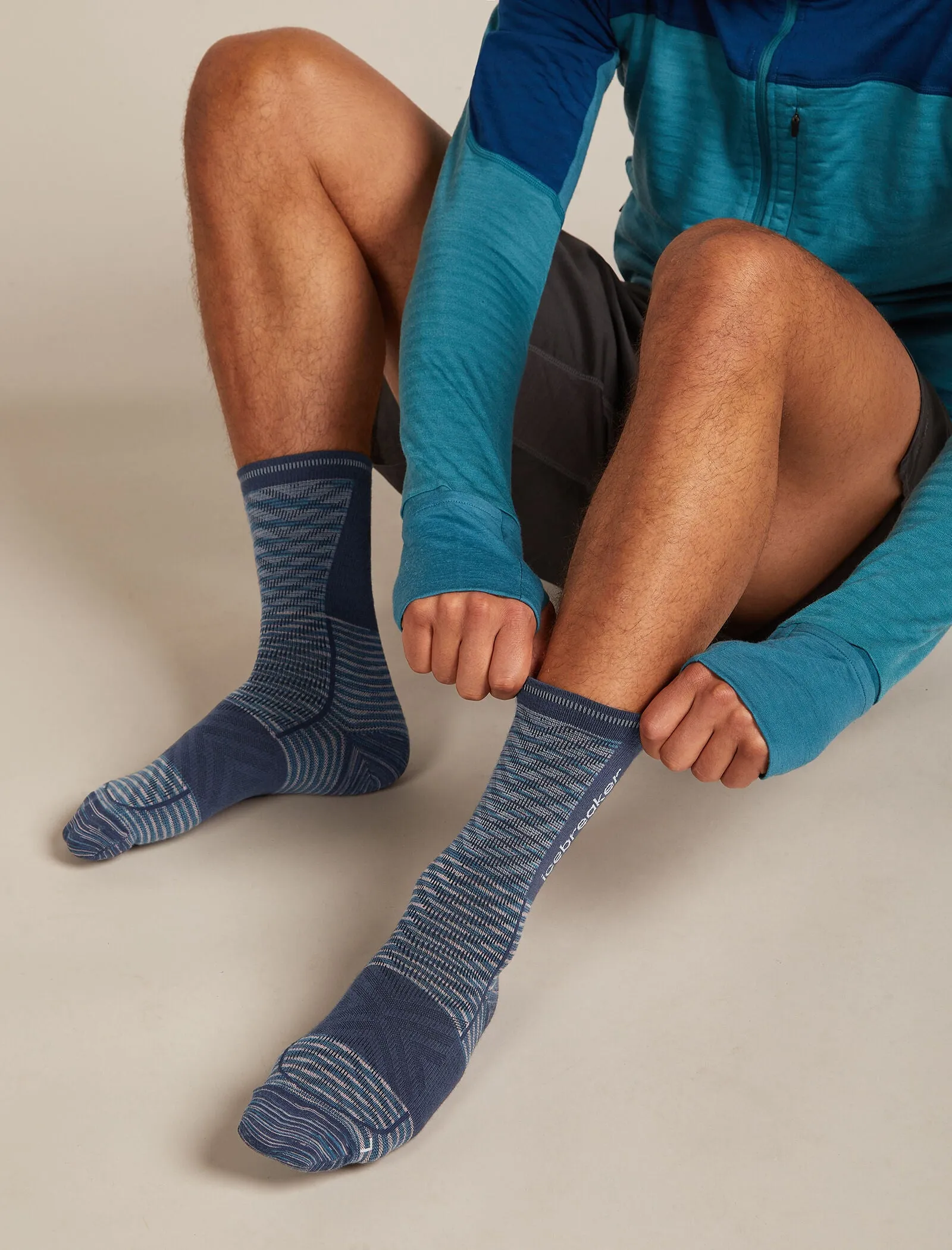 Men's Merino Blend Run+ Ultralight Crew Socks Fusion Dye sold by Icebreaker product image thumbnail 2