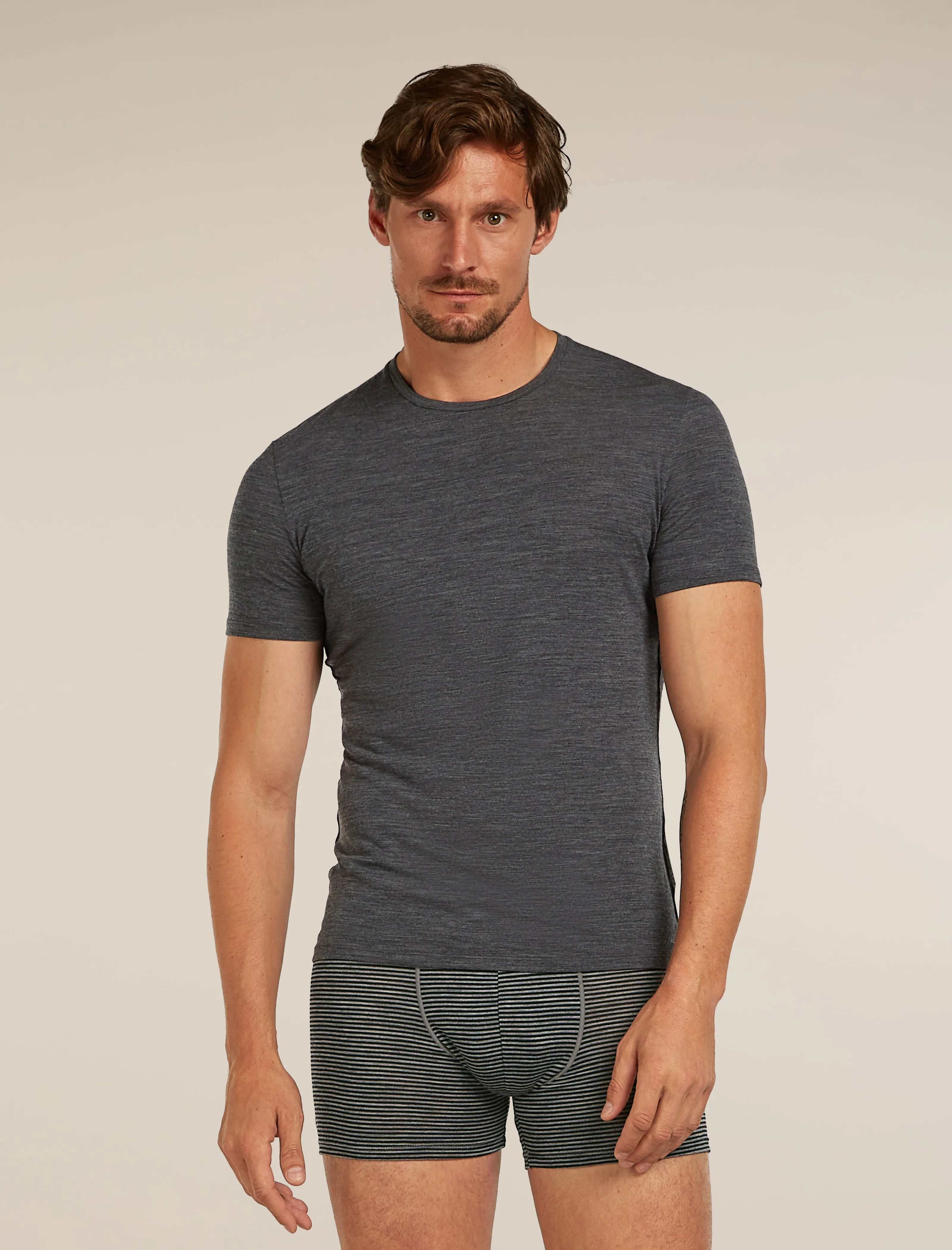 Men's Merino 150 Anatomica Short Sleeve Crewe Top sold by Icebreaker