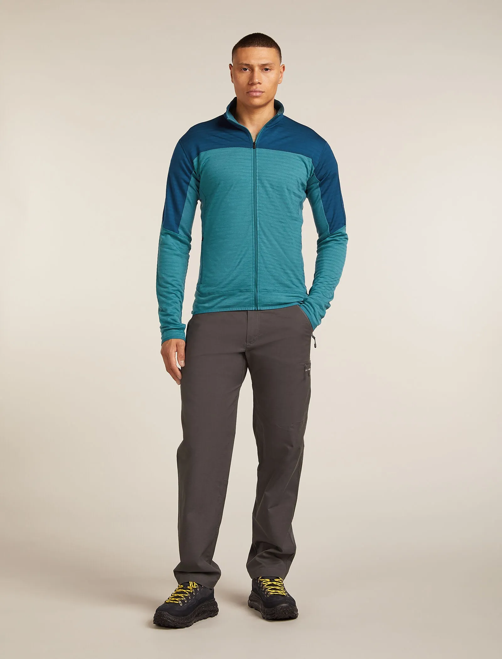 Men's Merino Blend 300 RealFleece™ Descender Long Sleeve Zip Jacket sold by Icebreaker product image thumbnail 3