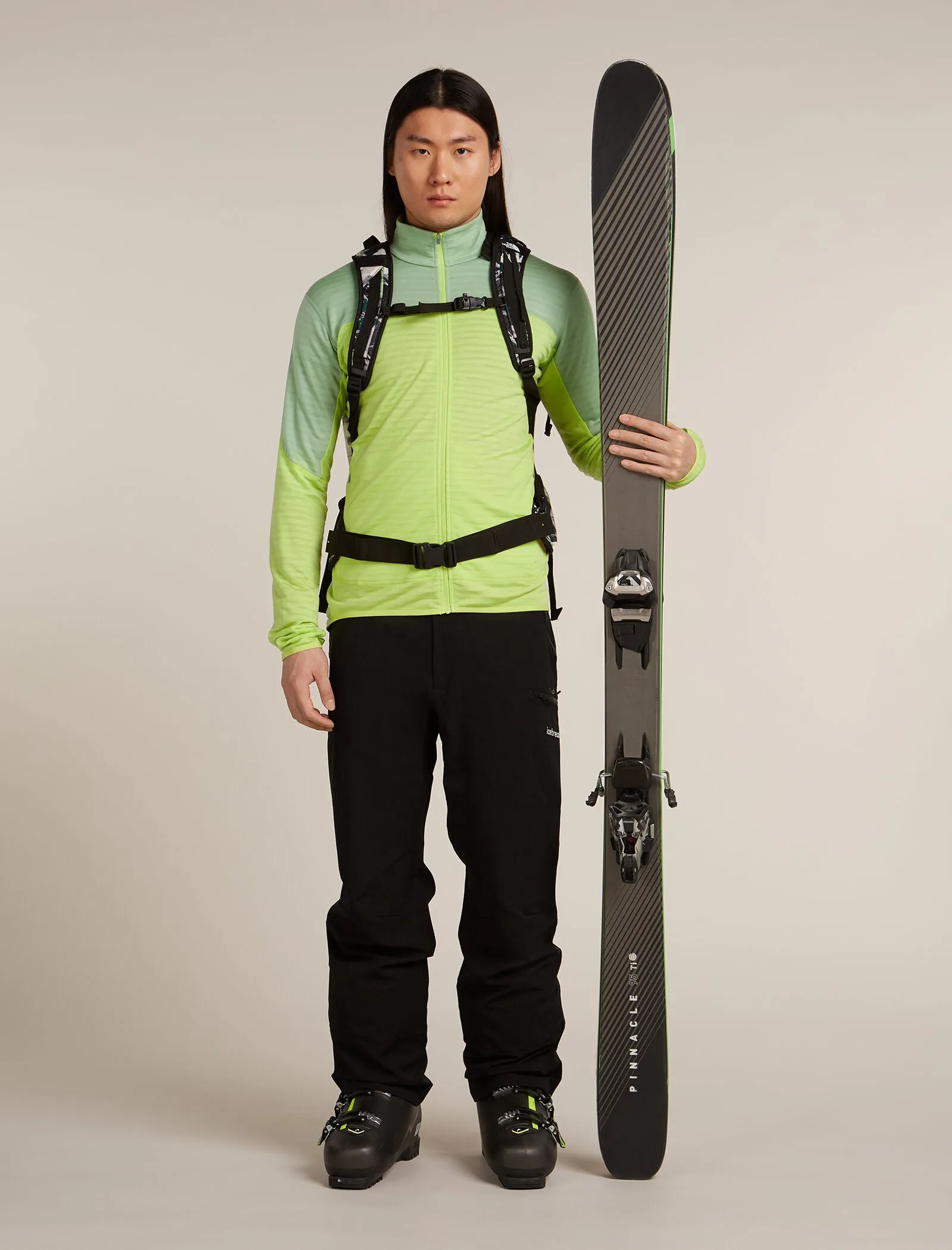 Men's Merino Blend 300 RealFleece™ Descender Long Sleeve Zip Jacket sold by Icebreaker product image thumbnail 4