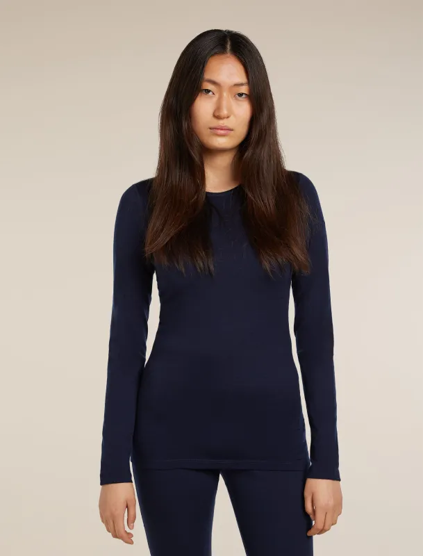 Women's Merino 200 Oasis Long Sleeve Crewe Thermal Top sold by Icebreaker