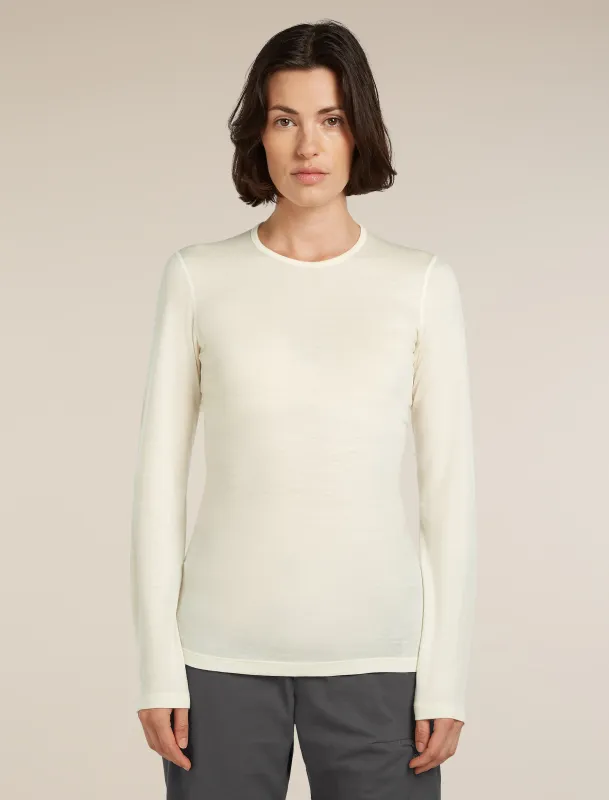 Women's Merino 200 Oasis Long Sleeve Crewe Thermal Top sold by Icebreaker