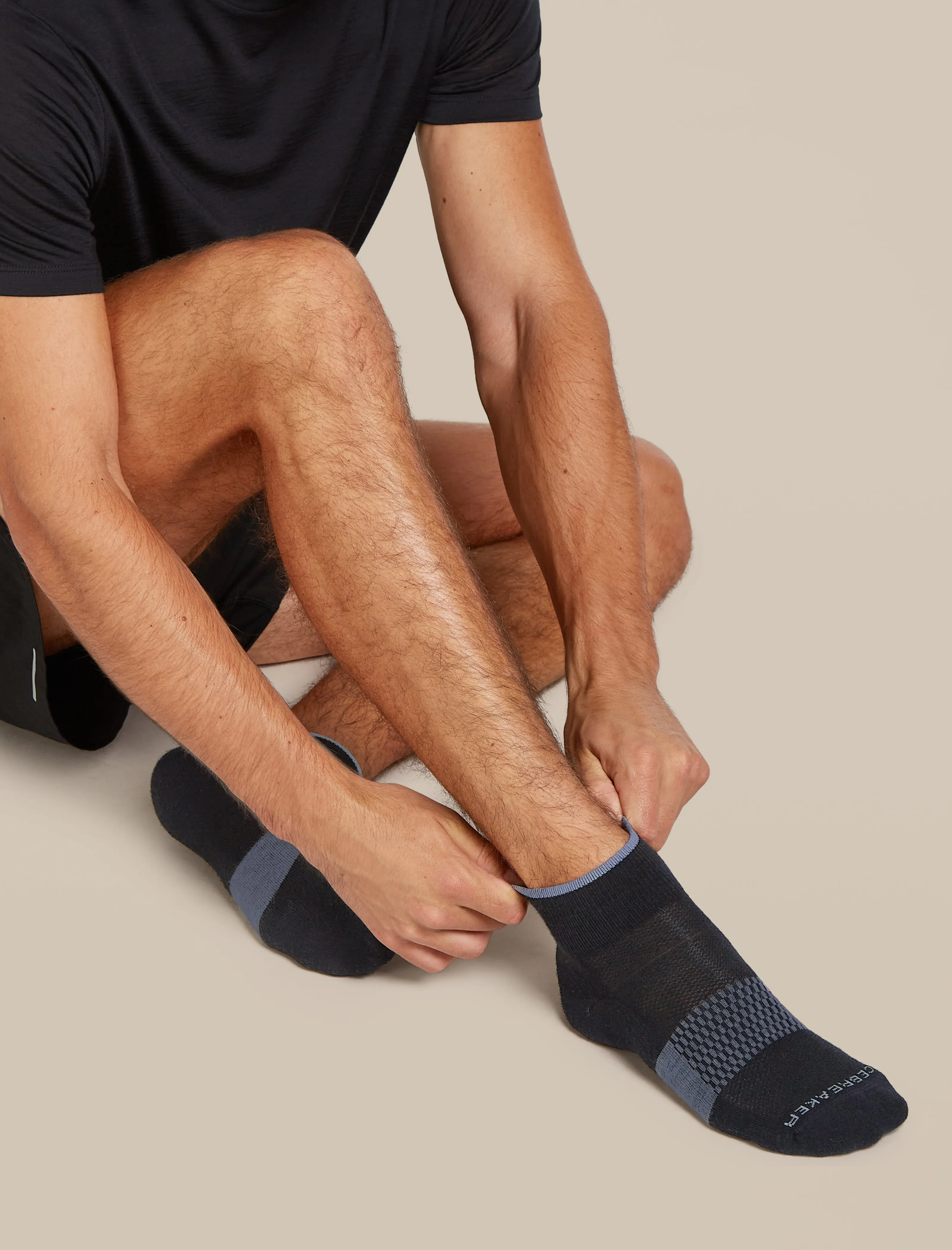 Men's Merino Blend Run+ Ultralight Mini Socks sold by Icebreaker product image thumbnail 2